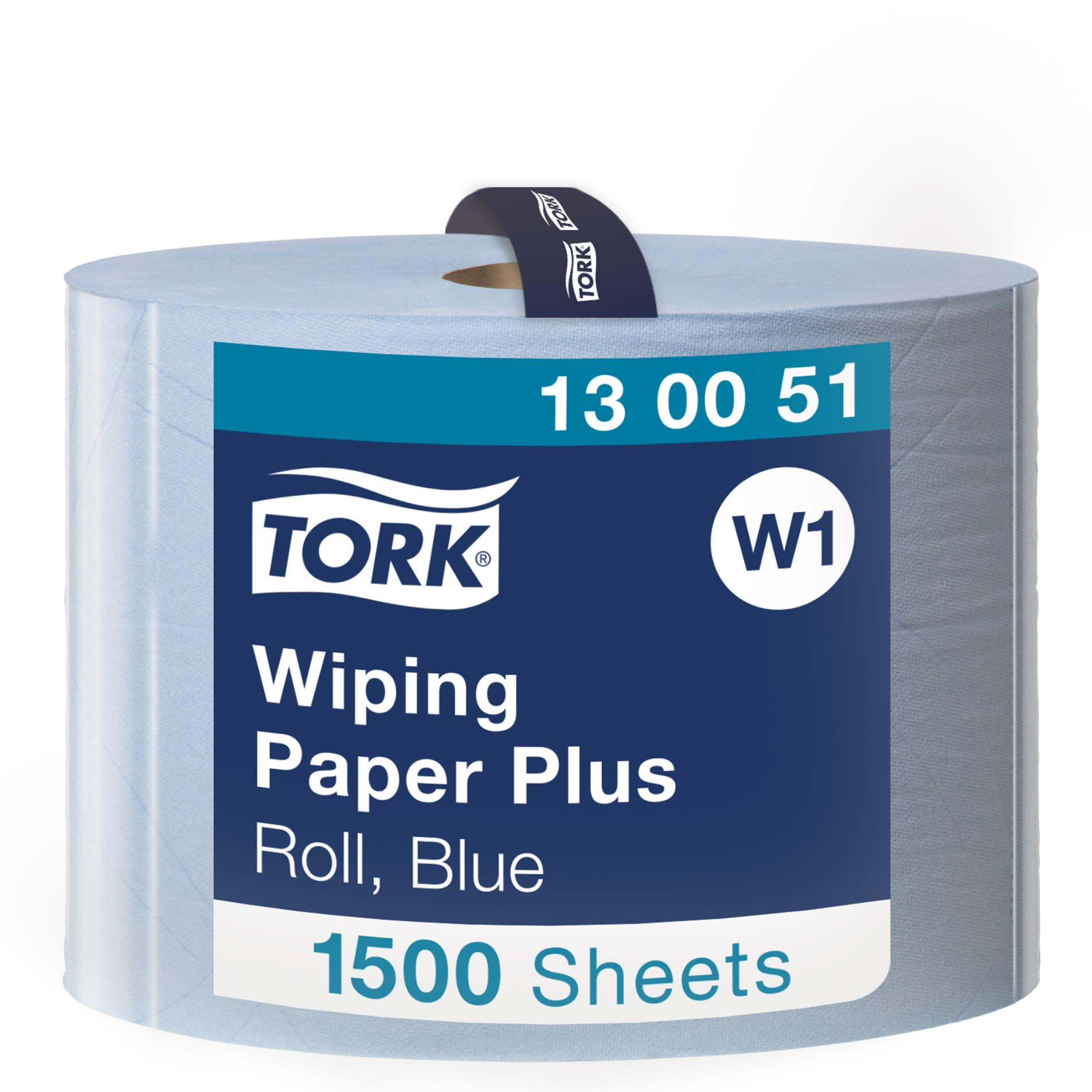 Papírové utěrky Tork - 2vrstvé, modré, W1