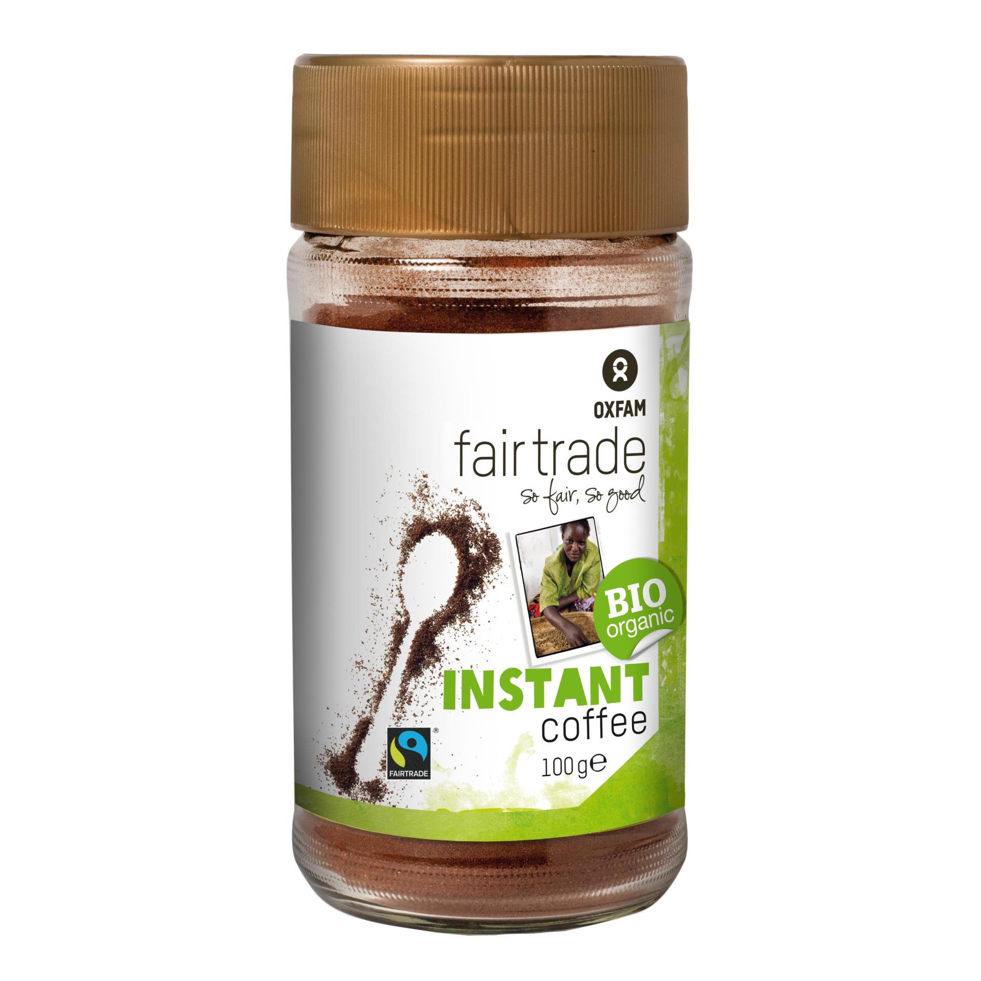 Instantní káva Oxfam - bio,Fairtrade, 100 g