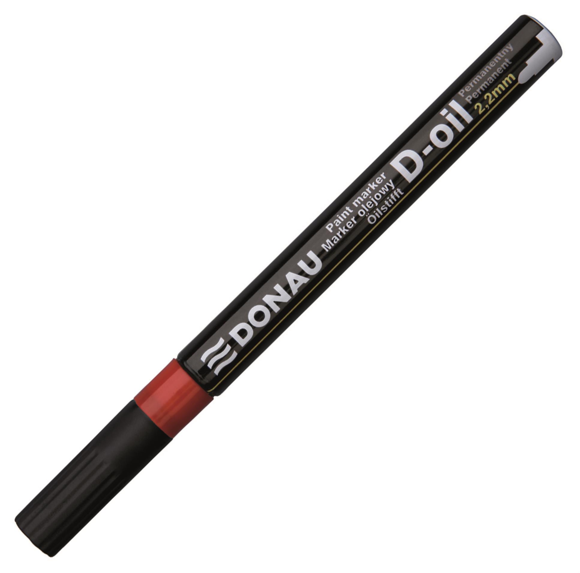 Olejový popisovač DONAU D-OIL - 2,2 mm, červený