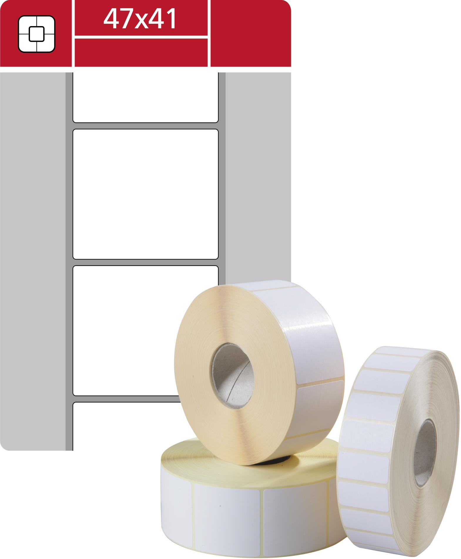 Levně SK Label Termoetikety na kotoučku S&K Label - 47x41 mm, 1500 ks