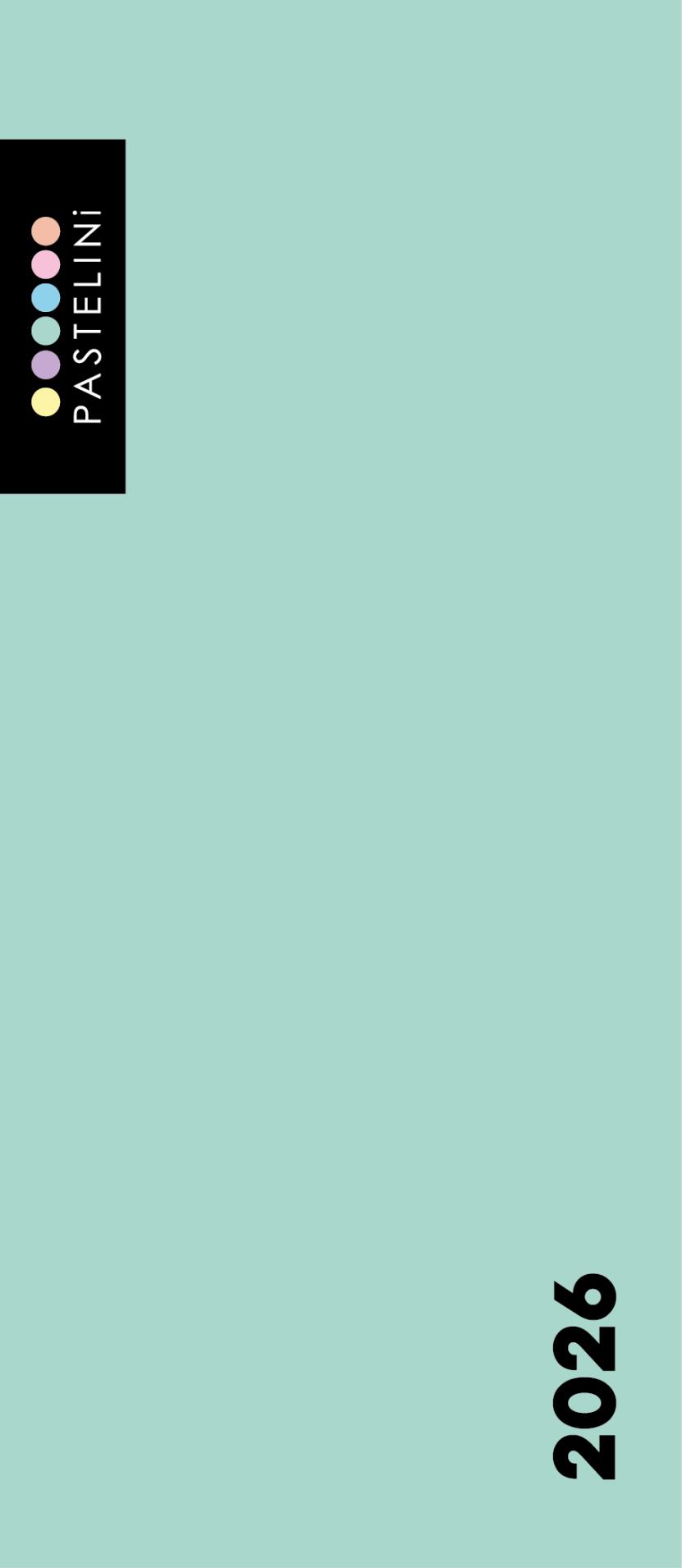 Karton P+P Diář měsíční PVC Pastelini zelená 2023