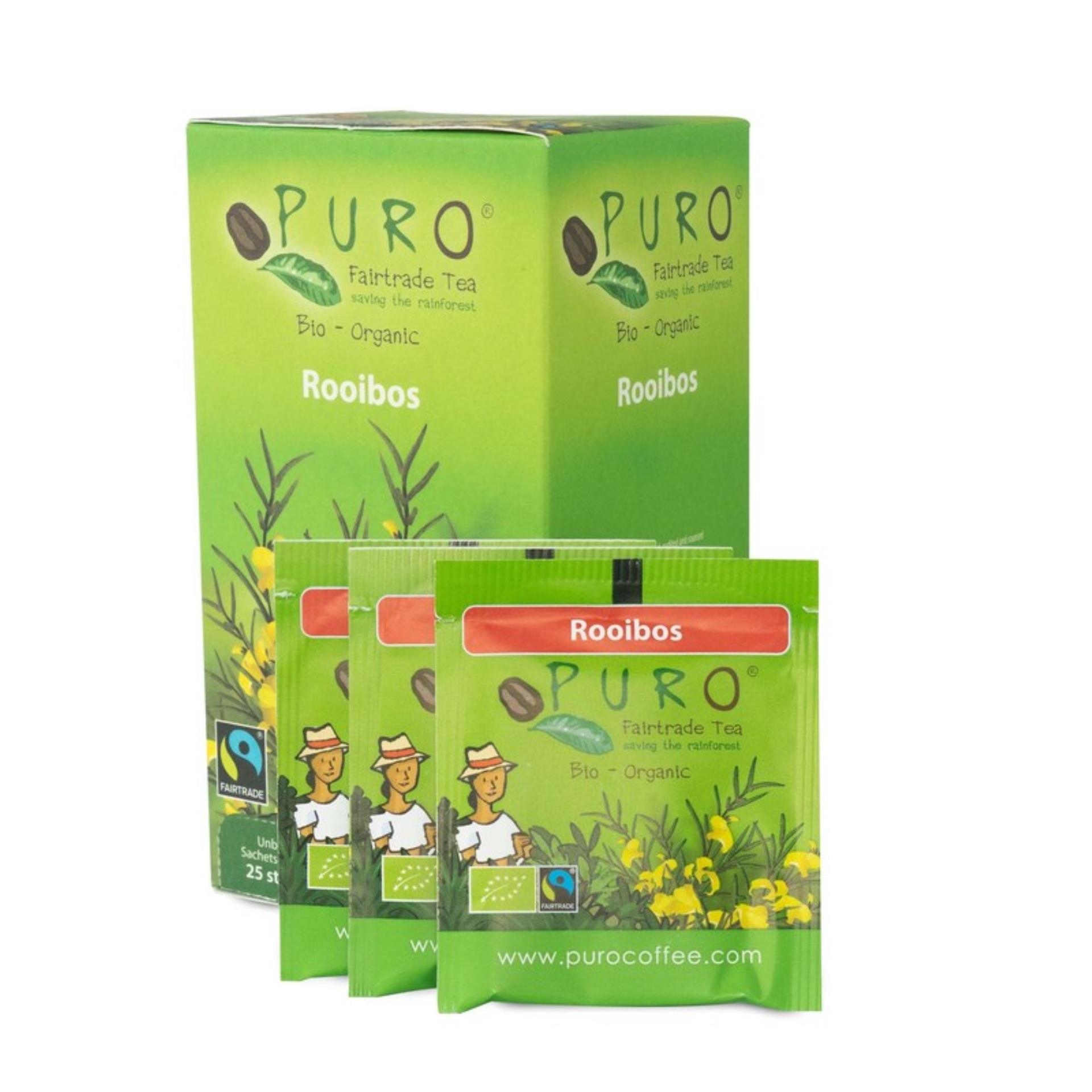 Bylinný čaj Puro - Rooibos, Fairtrade, 25x 1,5 g