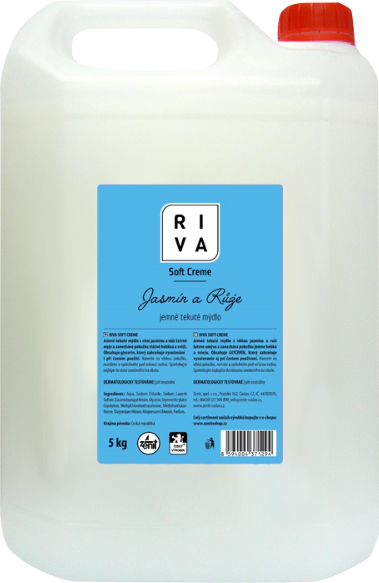 Levně Tekuté mýdlo Riva Soft, bílé, 5 l