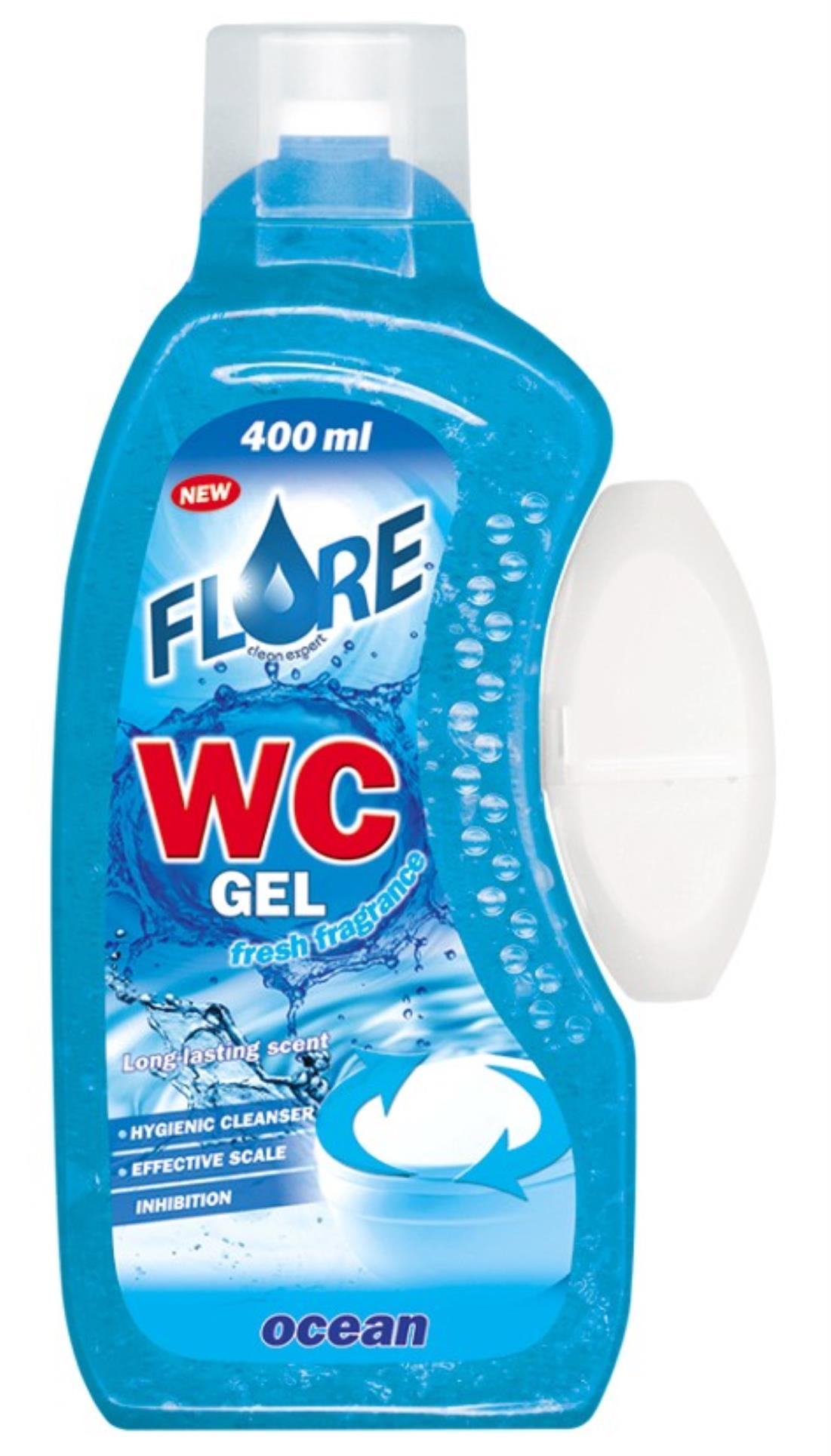 Levně WC gel Flore Ocean s košíčkem, 400 ml