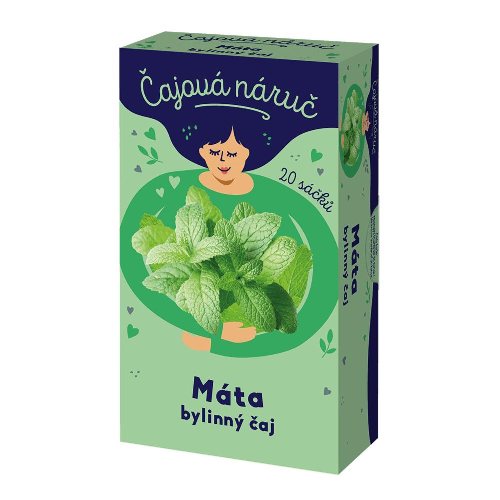 Leros Bylinný čaj Čajová náruč - máta,  20x 1,5g