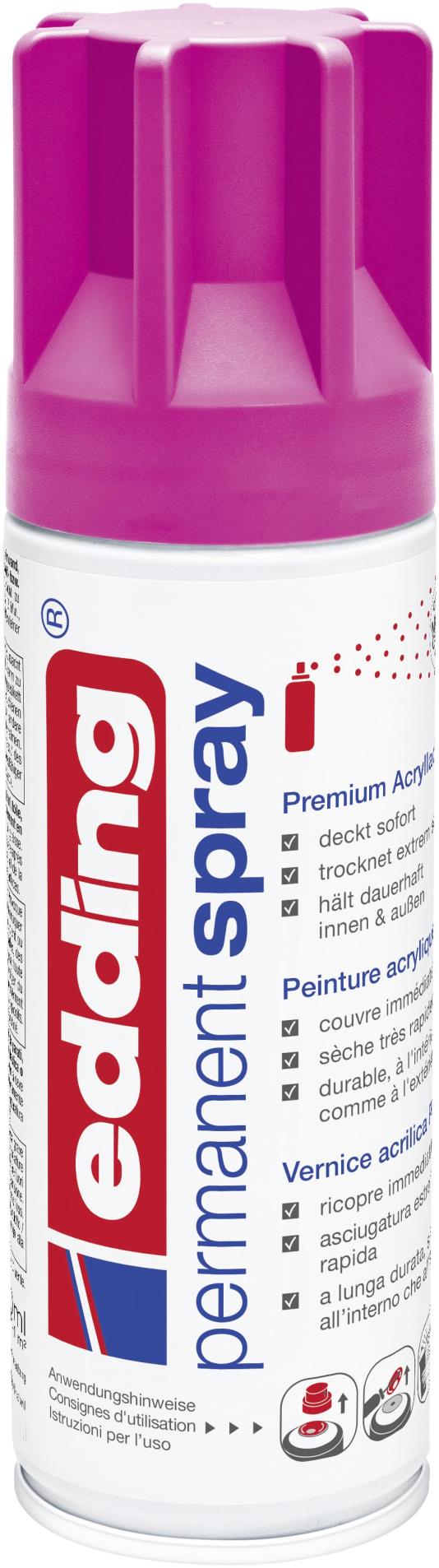 Akrylový sprej Edding 5200 telemagenta matná 909 EDDING