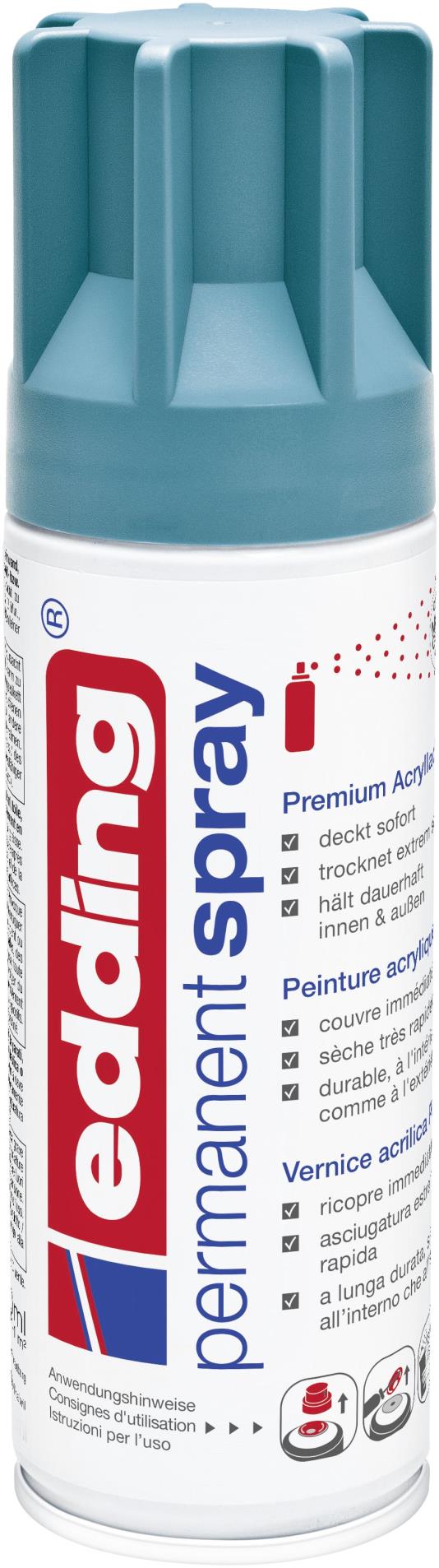 Akrylový sprej edding 5200 - petrolejová matná 911, objem 200,00 ml