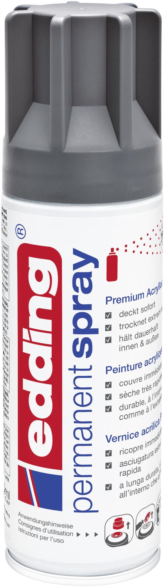 Akrylový sprej edding 5200 - antracitová matná 926, objem 200,00 ml