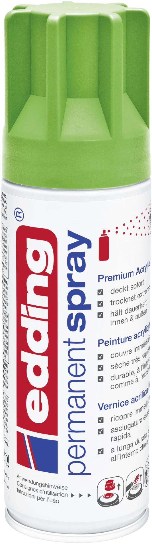 Akrylový sprej edding 5200 - zelenožlutá matná 927, objem 200,00 ml