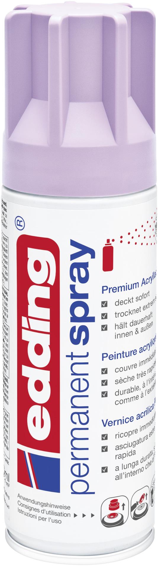 Akrylový sprej edding 5200 - světle levandulová matná 931, objem 200,00 ml