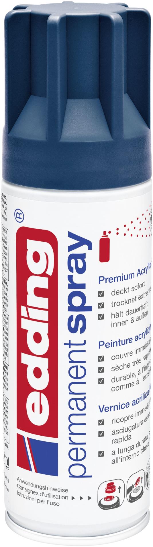 Akrylový sprej edding 5200 - elegantní noční modrá matná 933, objem 200,00 ml