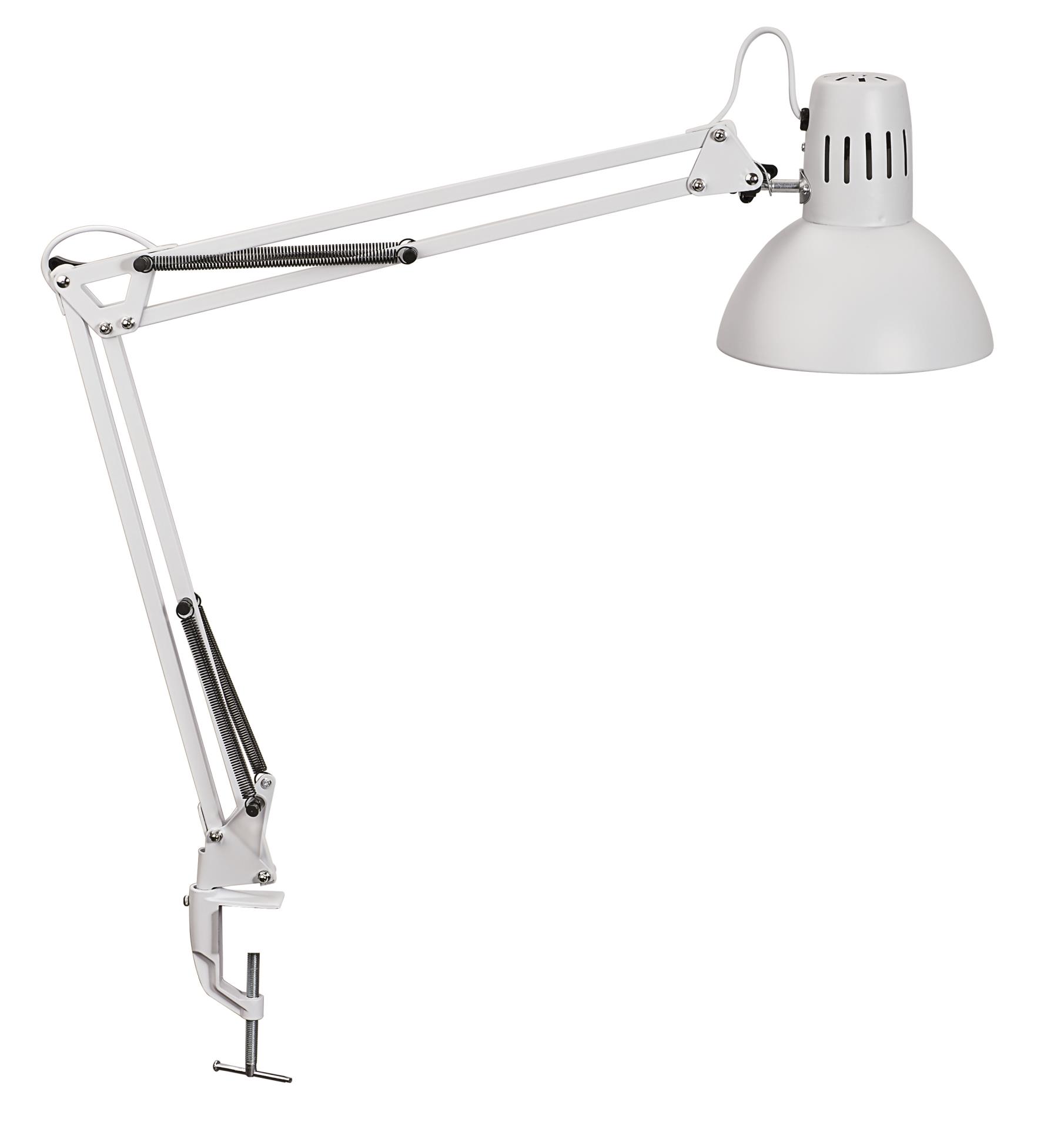 Stolní lampa MAULstudy - k upevnění na stůl, bílá