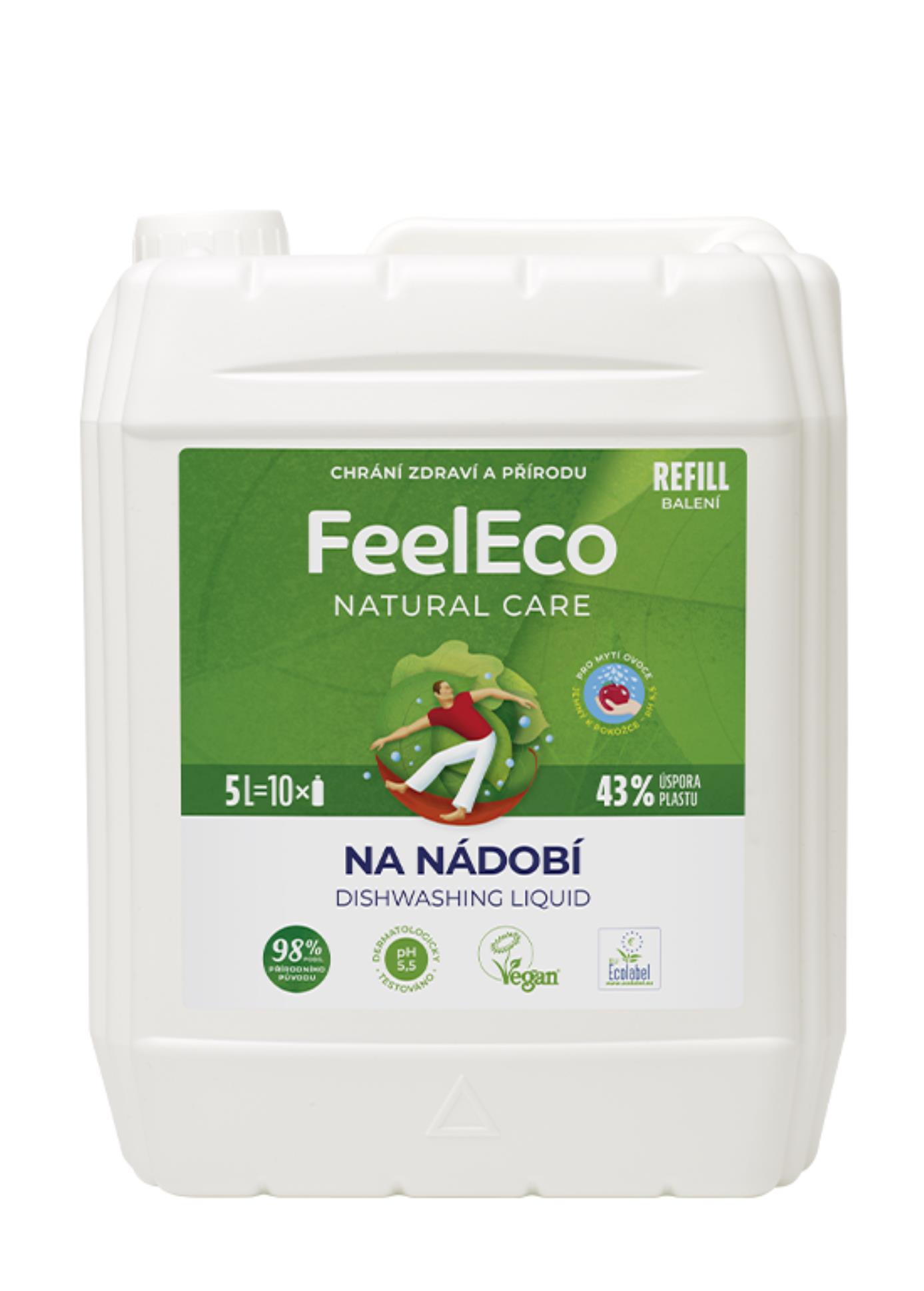 Levně Prostředek na nádobí Feel Eco - 5 l