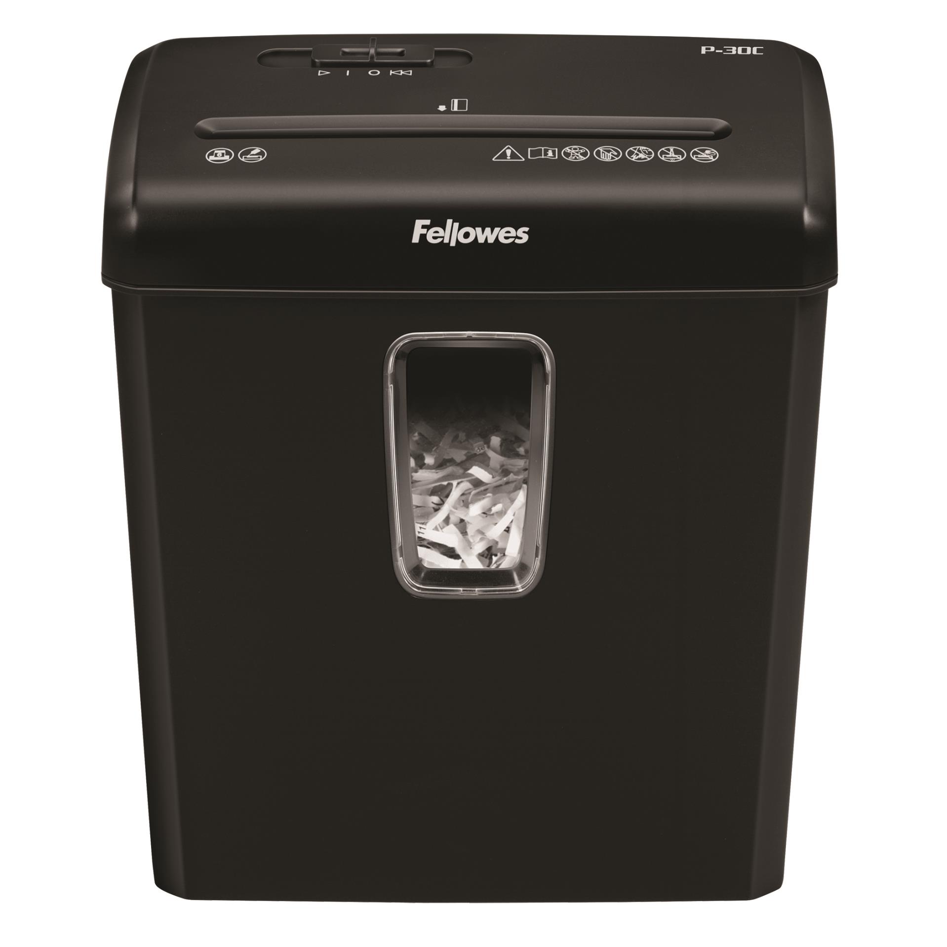 Skartovačka Fellowes P-30 - P4, 7 listů, řez na částice 4 × 34 mm