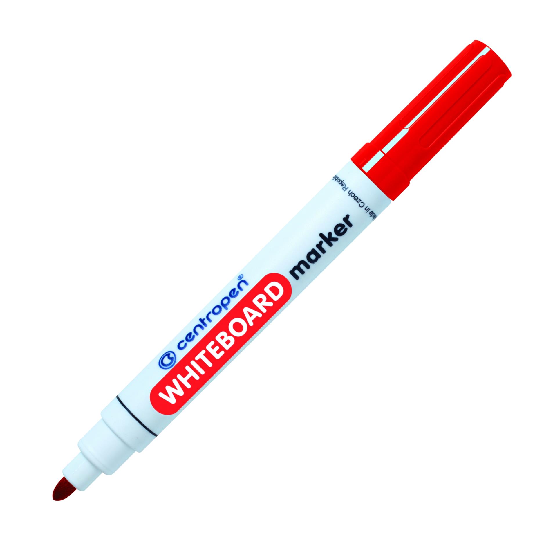 Levně Popisovač na bílé tabule Centropen 8559 - červený, kulatý hrot