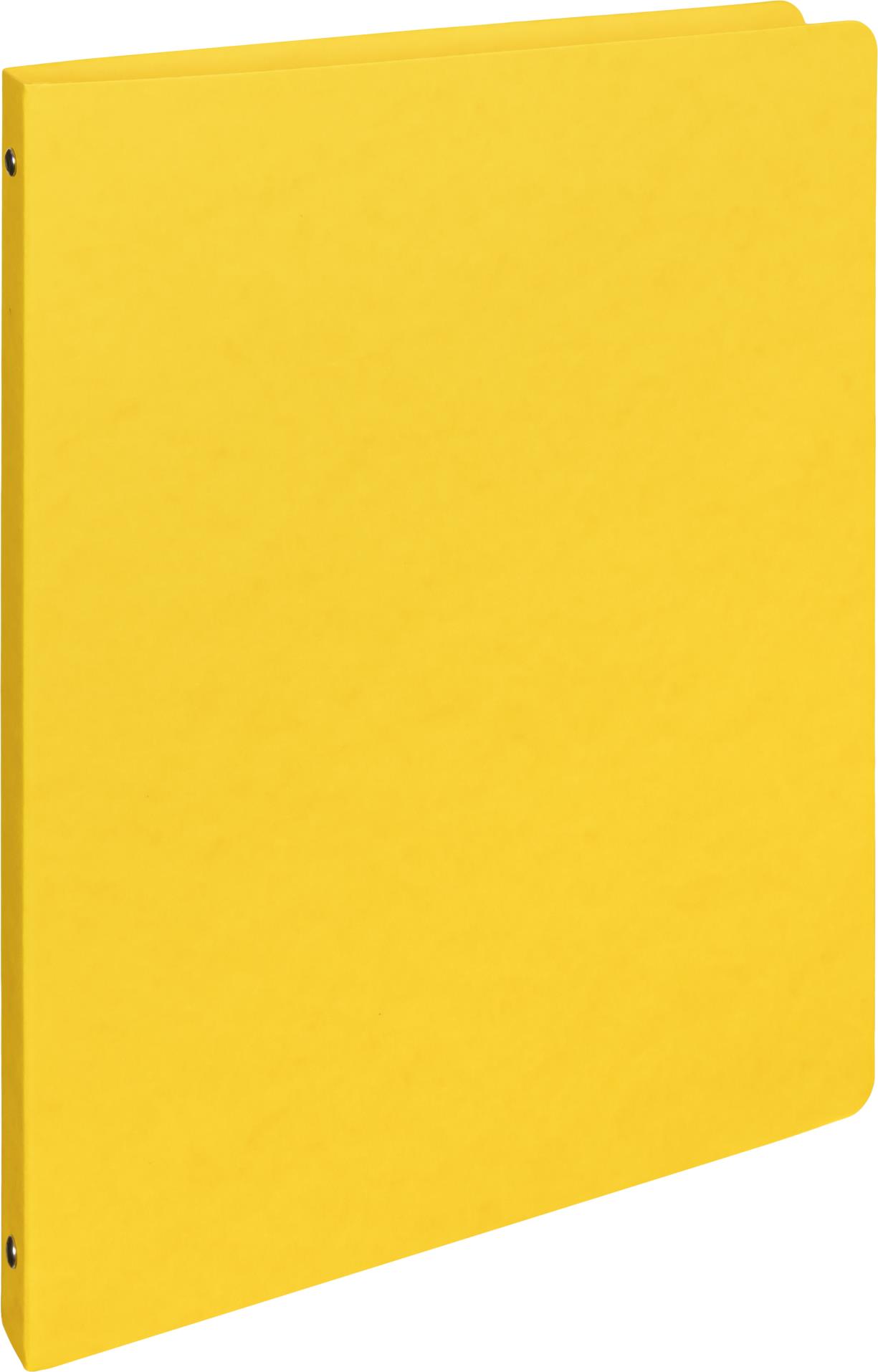 Karton P+P Pořadač čtyřkroužkový prešpánový A4 2 cm, žlutý