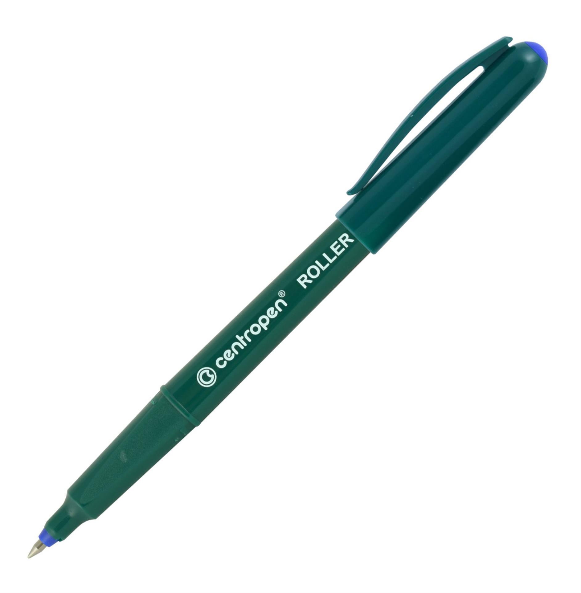 Levně Kuličkový roller s víčkem Centropen - 4615 F modrý