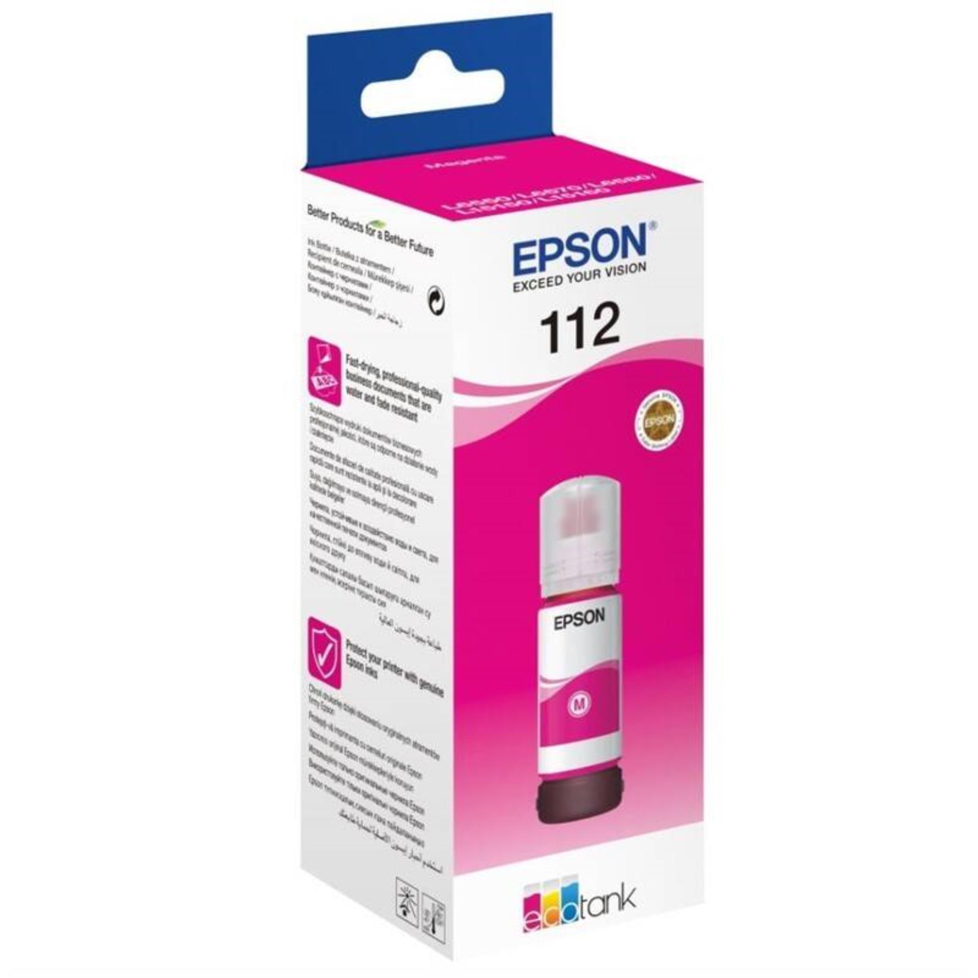 Levně Inkoust Epson 112 Magenta - originální