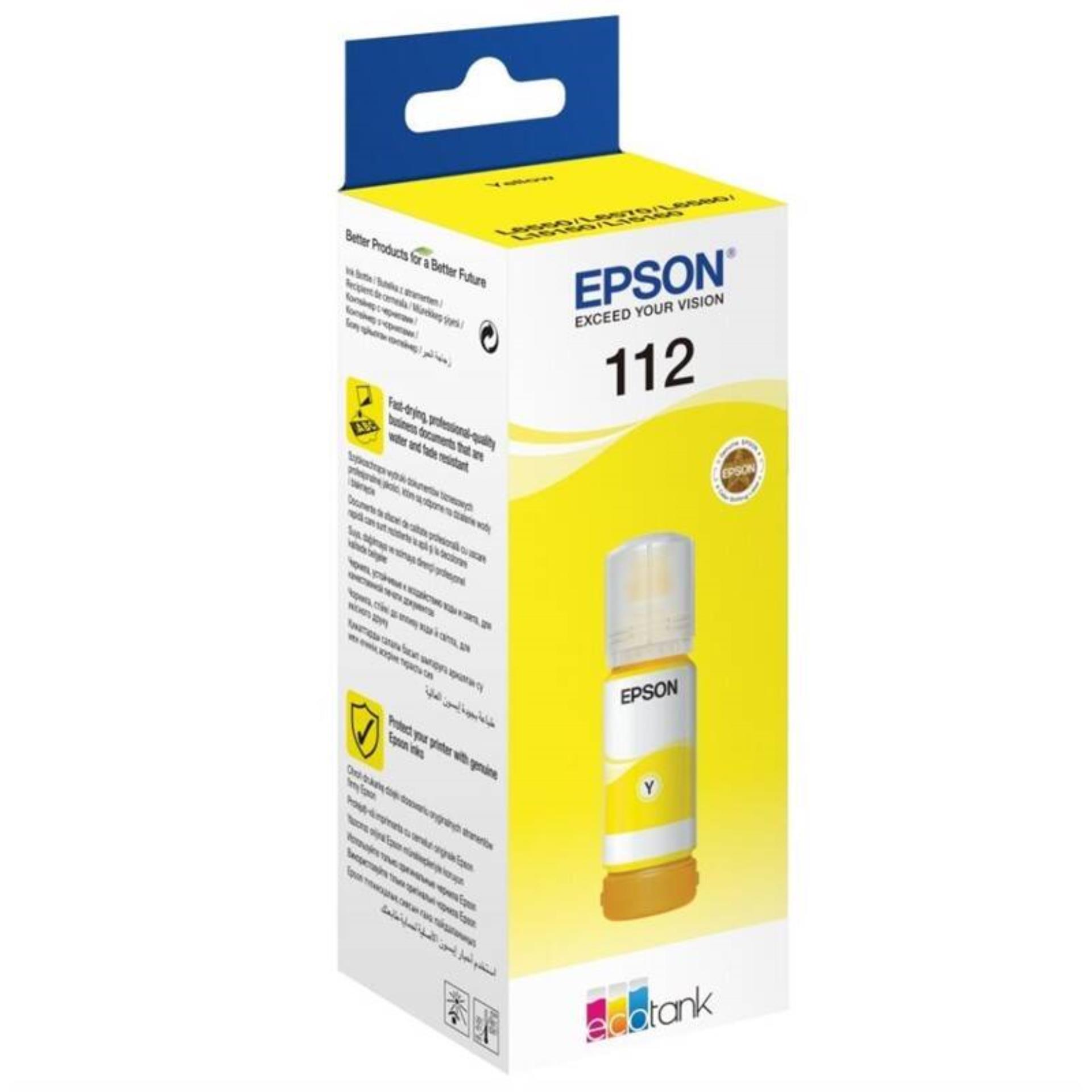 Levně Inkoust Epson 112 Yellow - originální