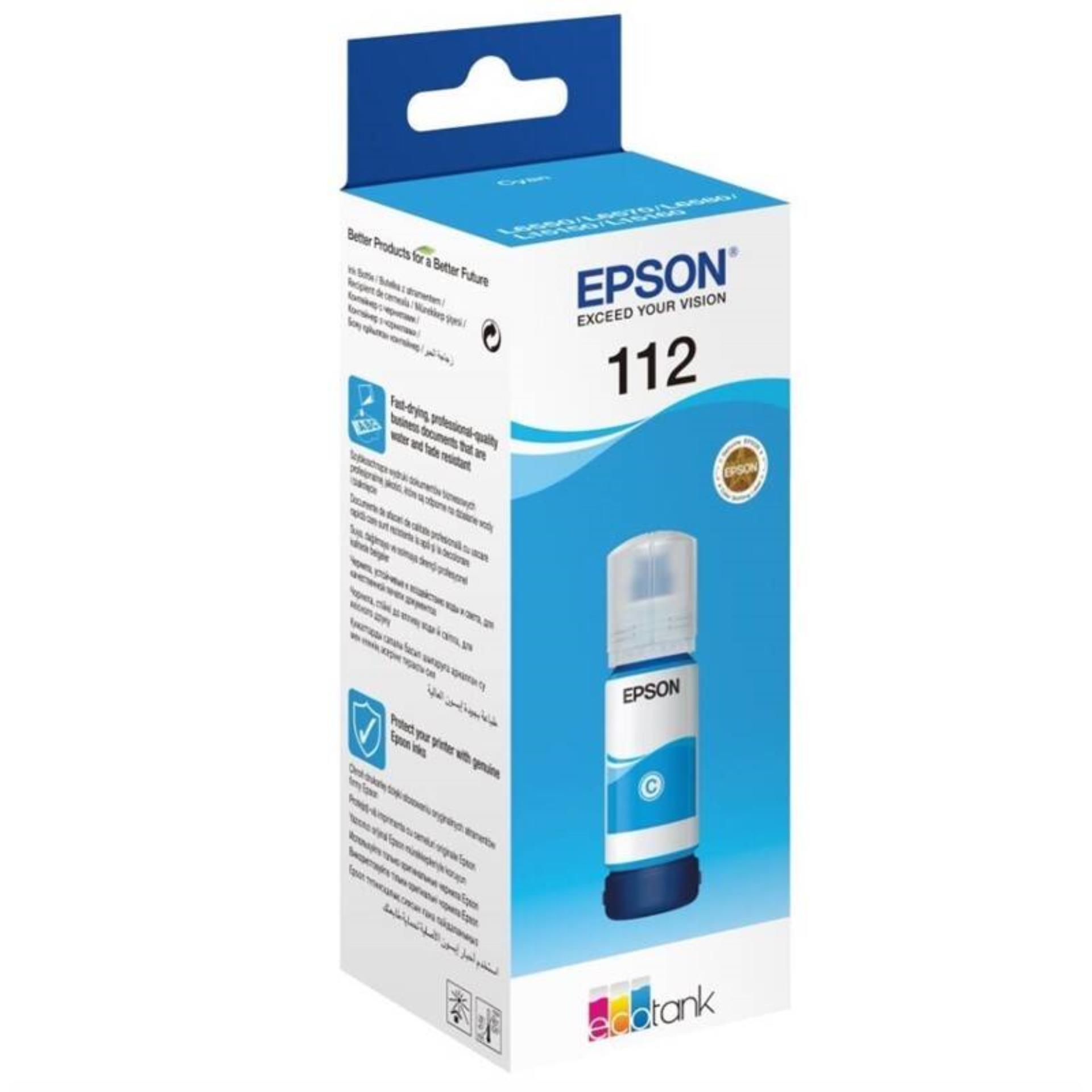 Levně Inkoust Epson 112 Cyan - originální