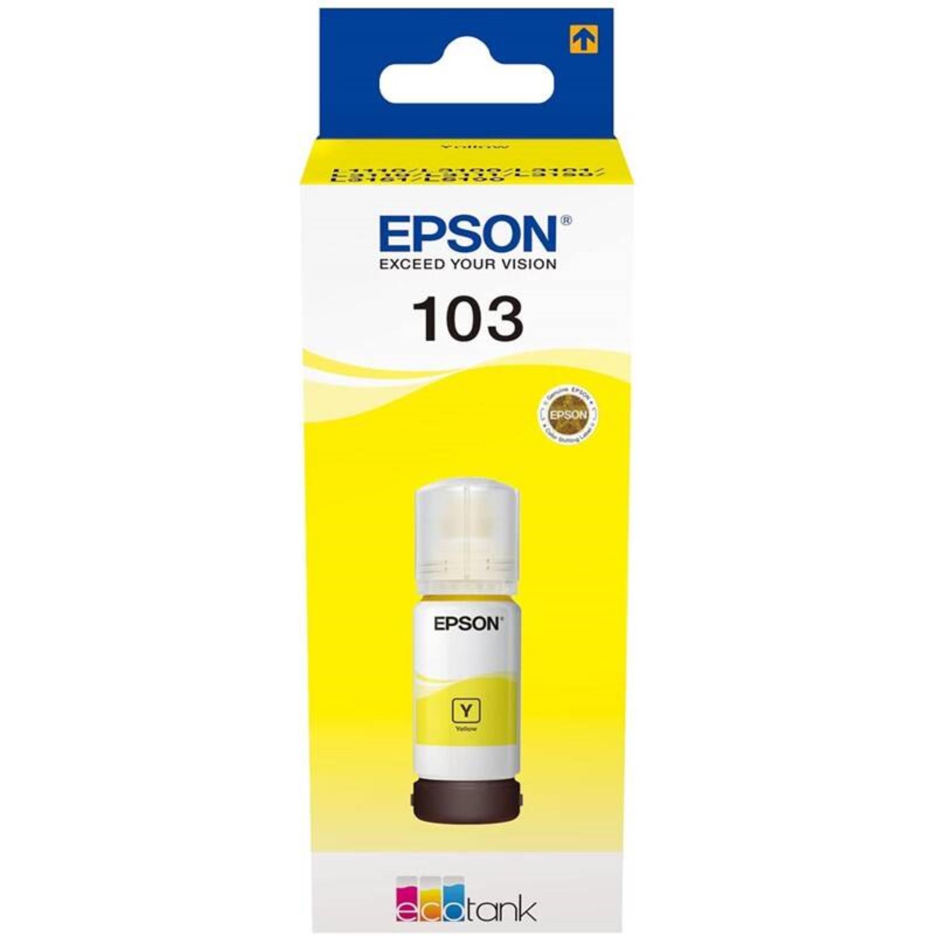 Levně Inkoust Epson 103 Yellow - originální