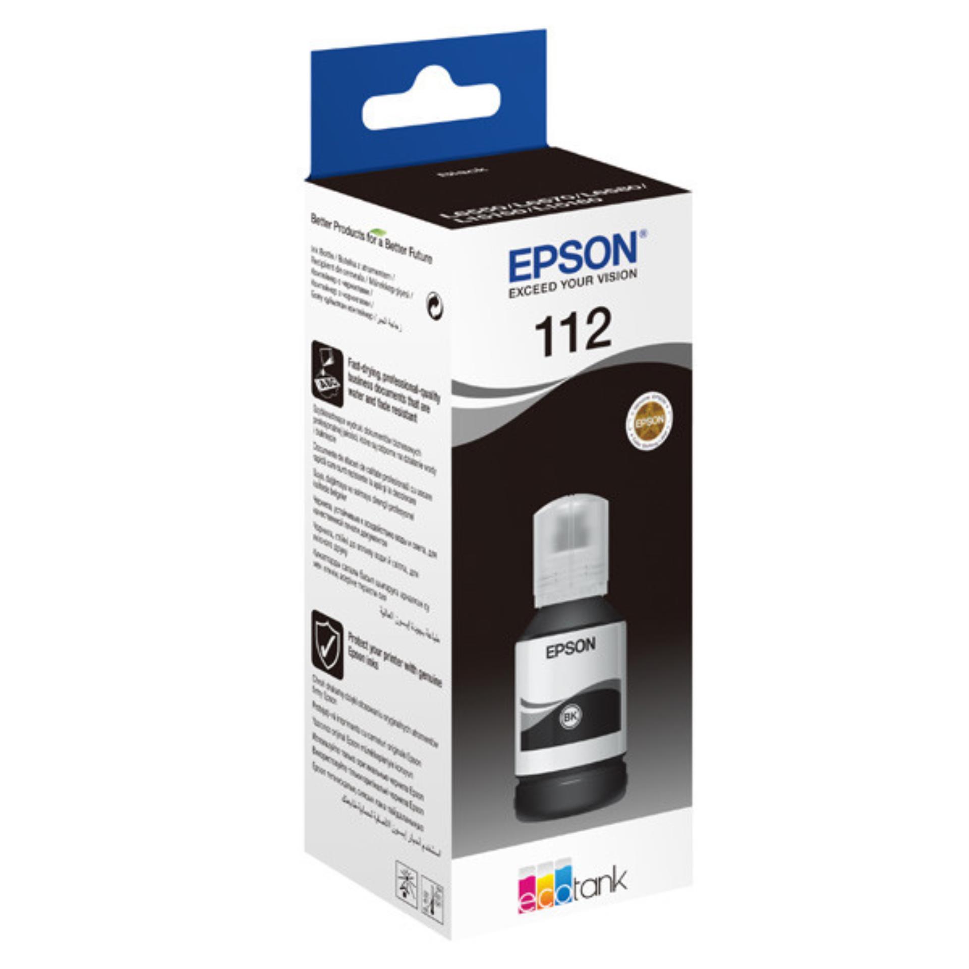 Levně Inkoust Epson 112 Black - originální