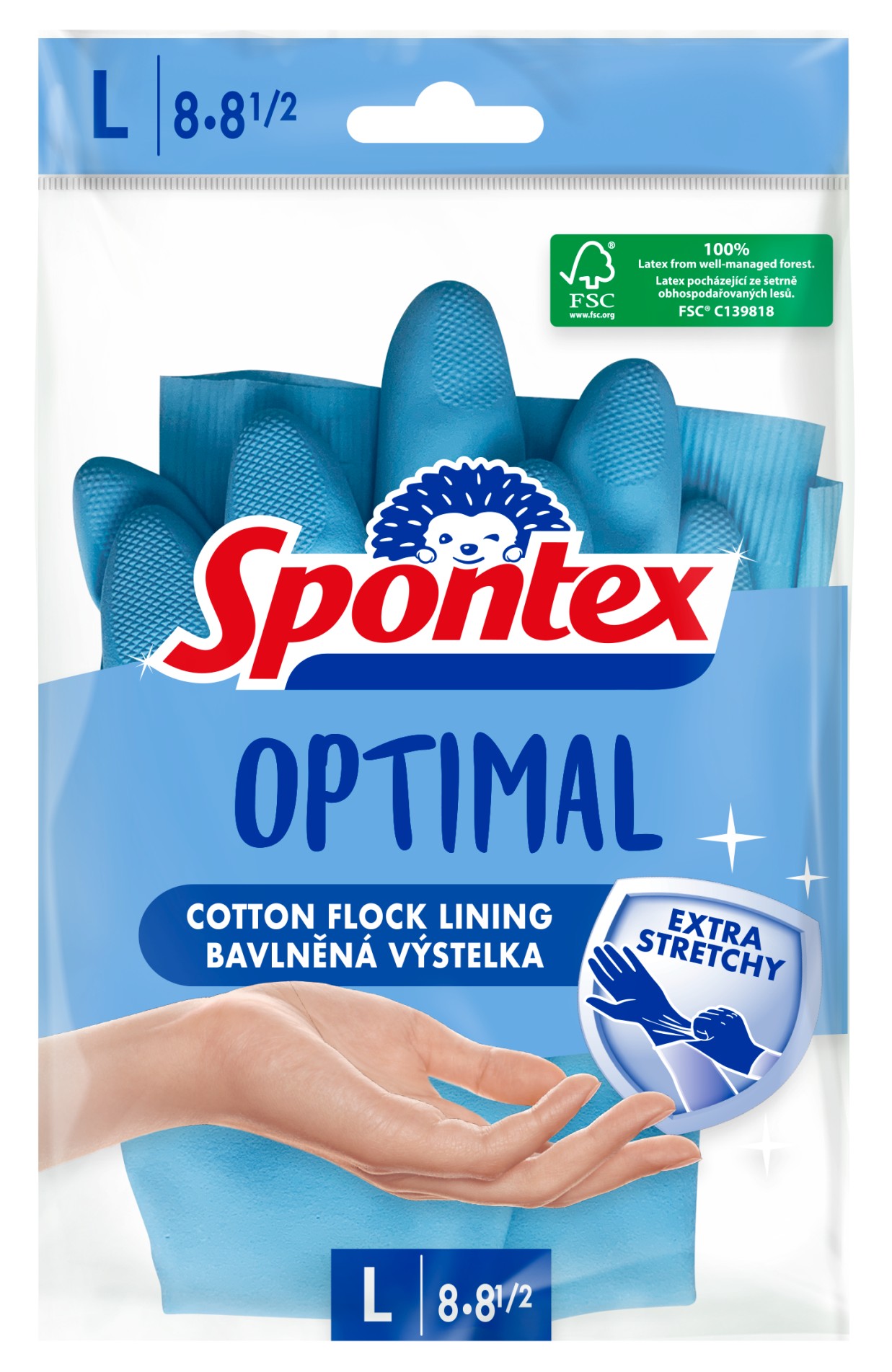 Levně Gumové rukavice Spontex - L