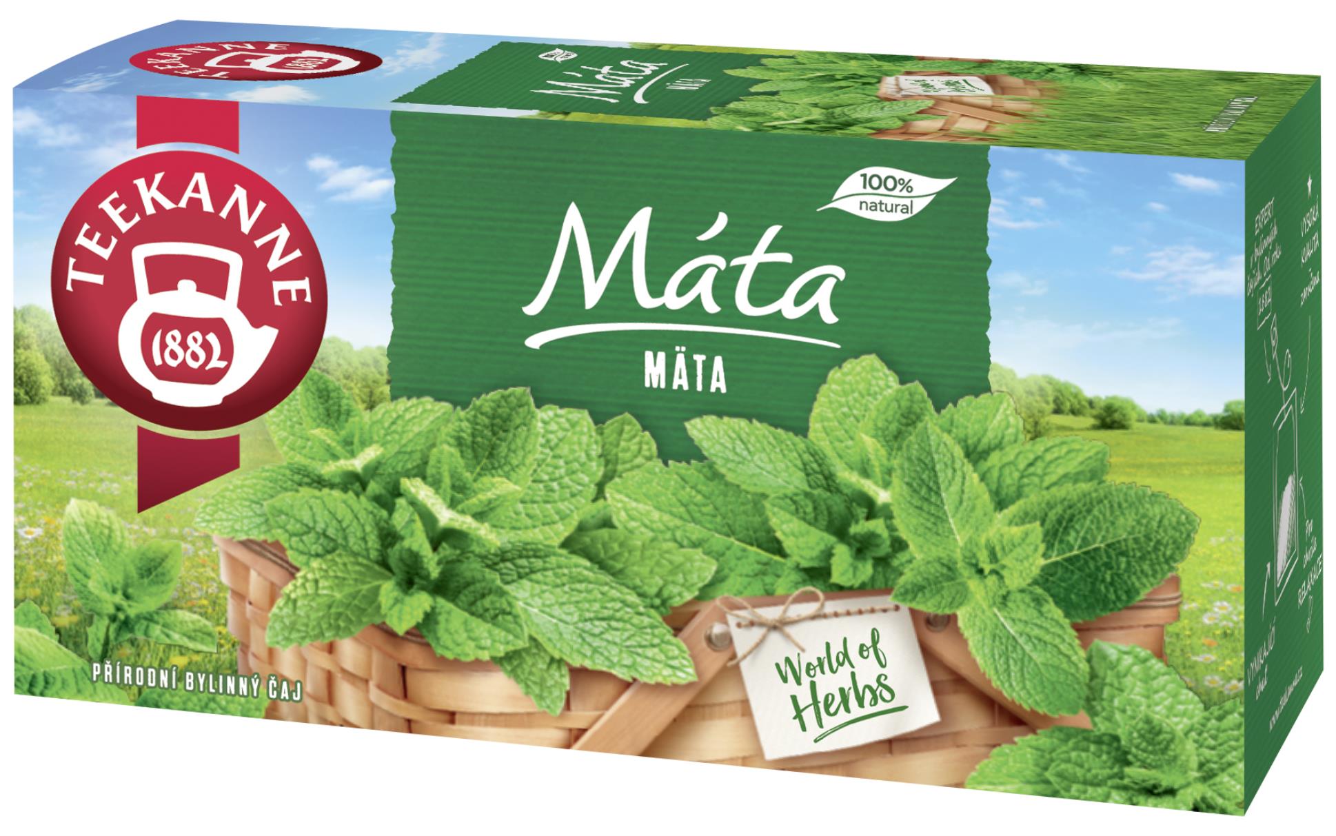 Čaj Teekanne Máta, 20 x 1,5 g