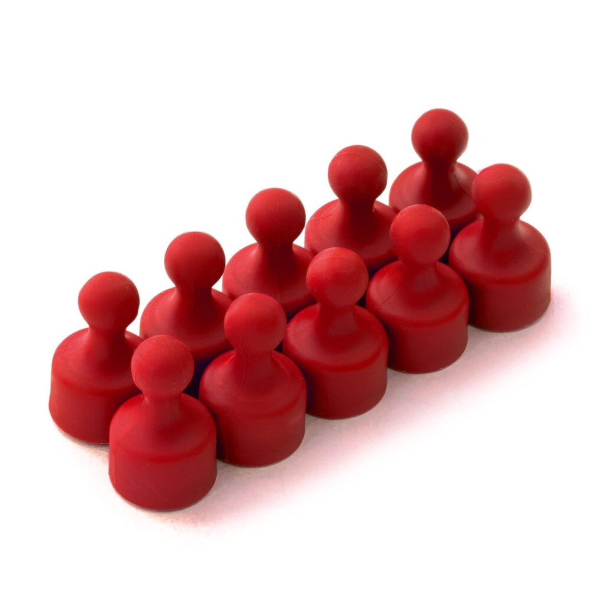 Spoko Magnetické figurky M4 - neodymové, 12 × 20 mm, červené, 2 ks