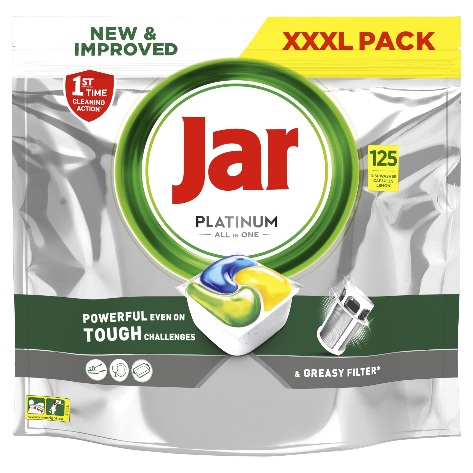 Levně Tablety do myčky Jar Platinum - citron, 125 ks