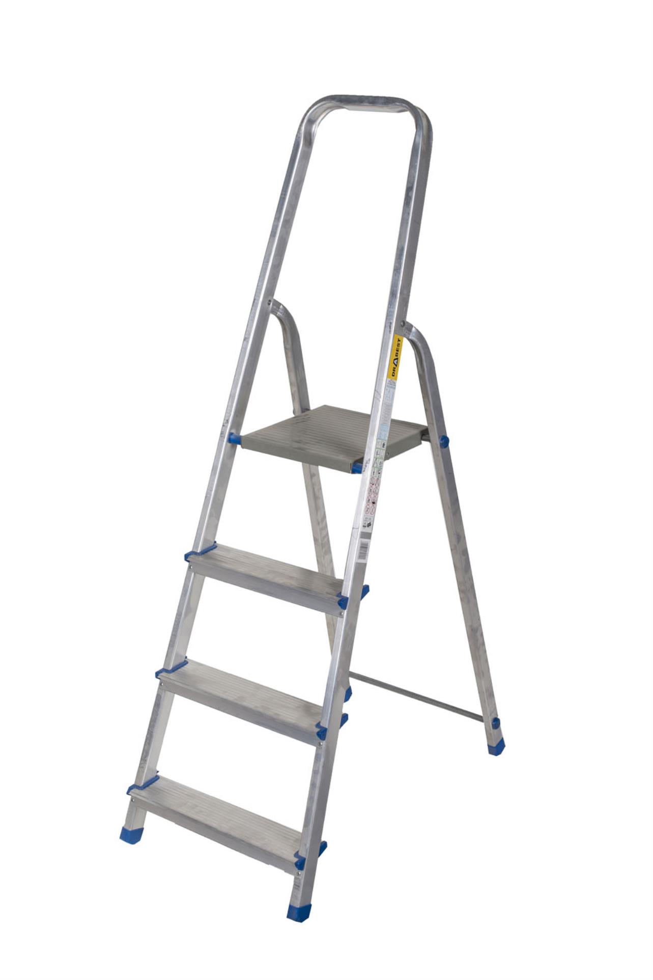 Hliníkové skládací schůdky - 4 stupně