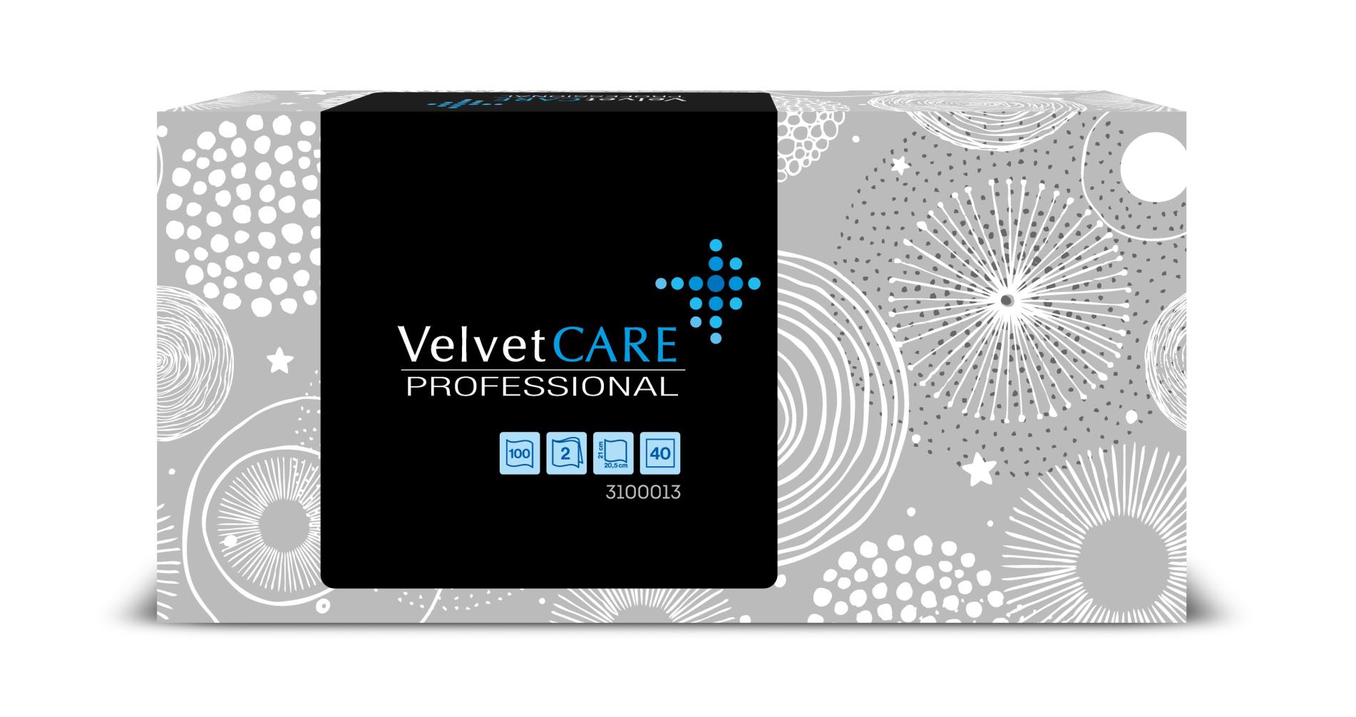 Velvet CARE Papírové kapesníčky Velvet Professional - 2vrstvé, 100 ks