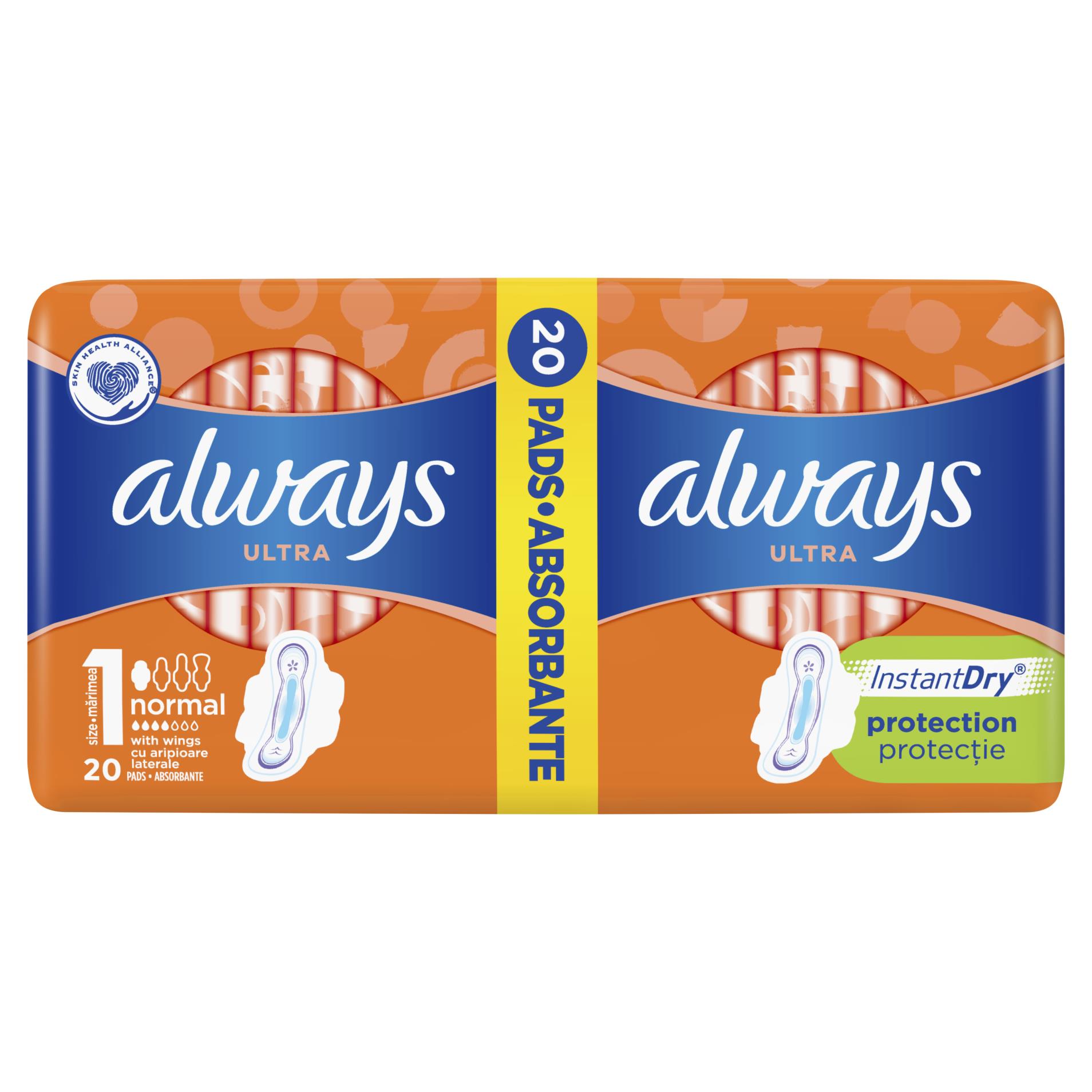 Dámské vložky Always - ultra normal, duo, 20 ks