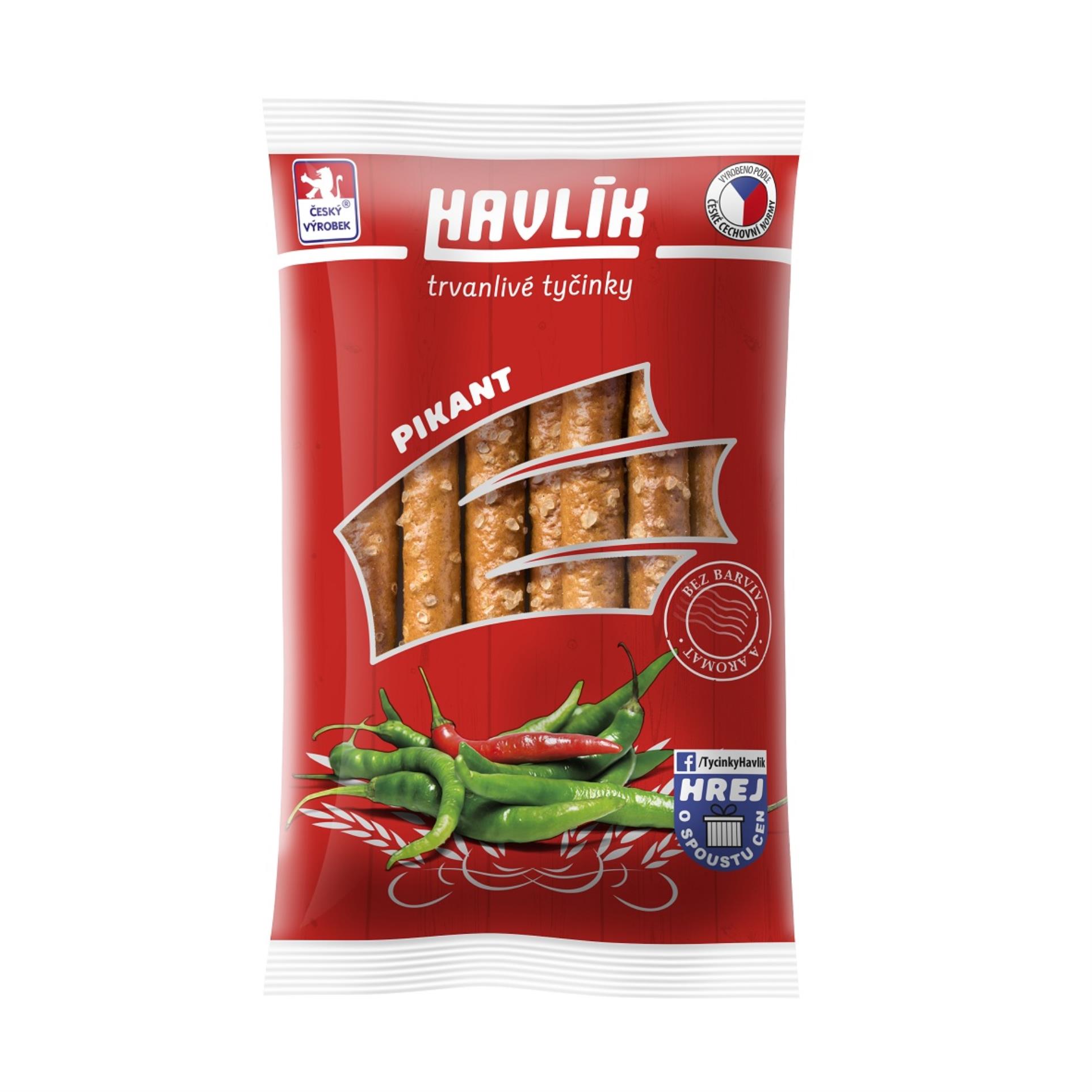 Levně Trvanlivé tyčinky Havlík - se sýrem a solí, pikant, 90 g