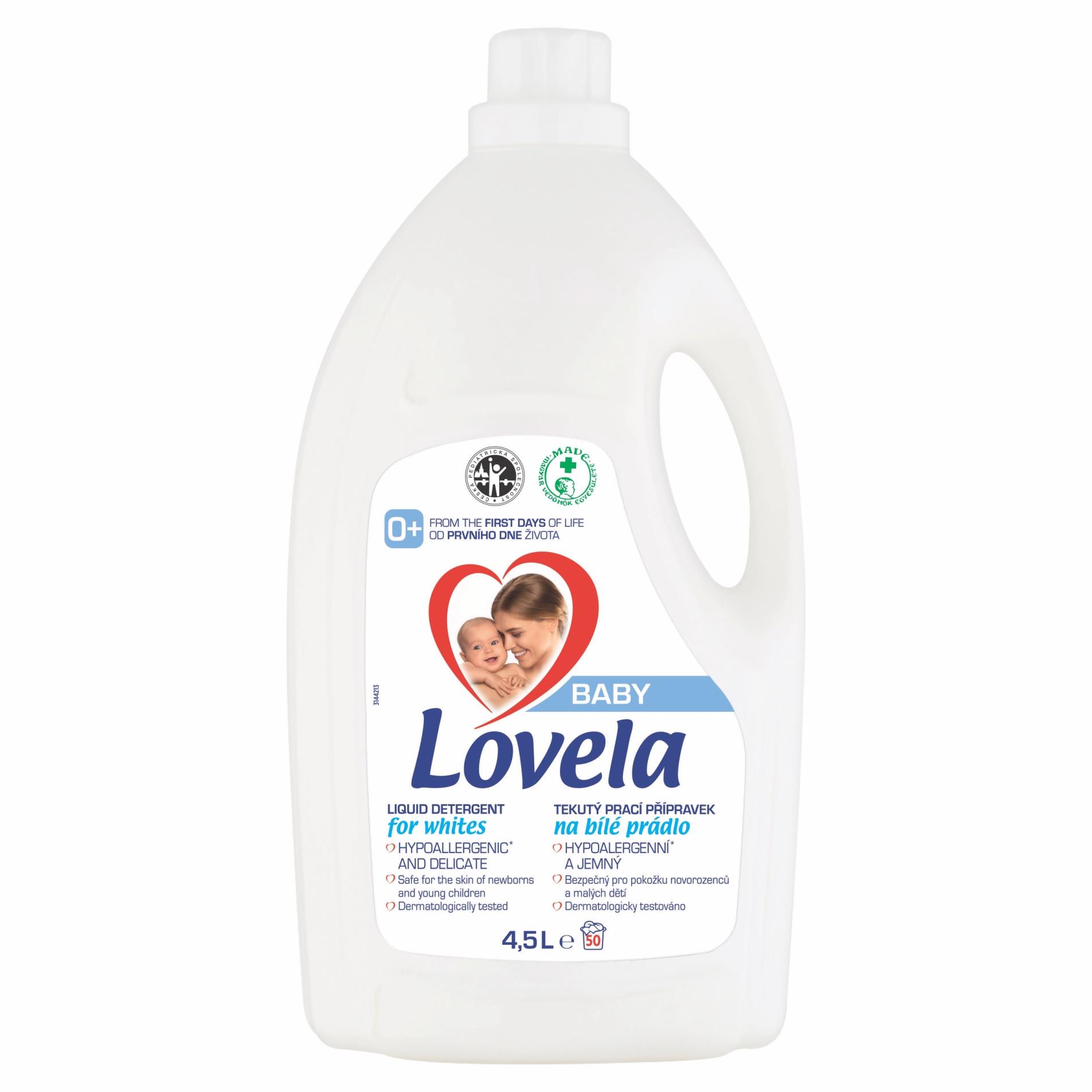 Gel na praní Lovela - na bílé prádlo, 50 pracích dávek