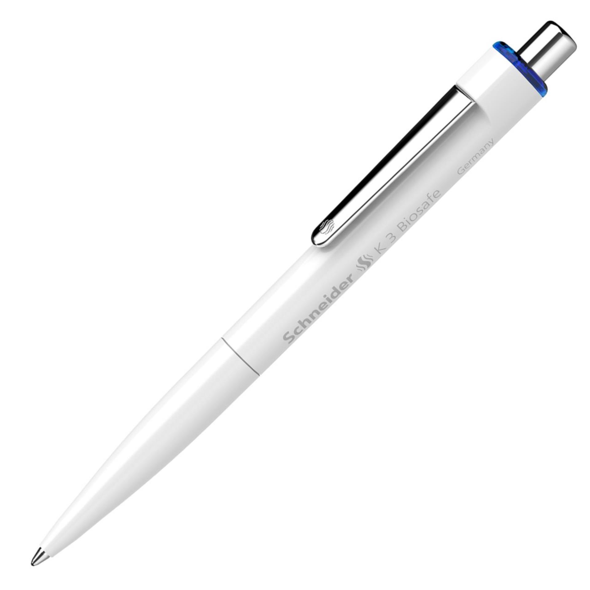 Levně Kuličkové pero Schneider K3 Biosafe - modrá náplň