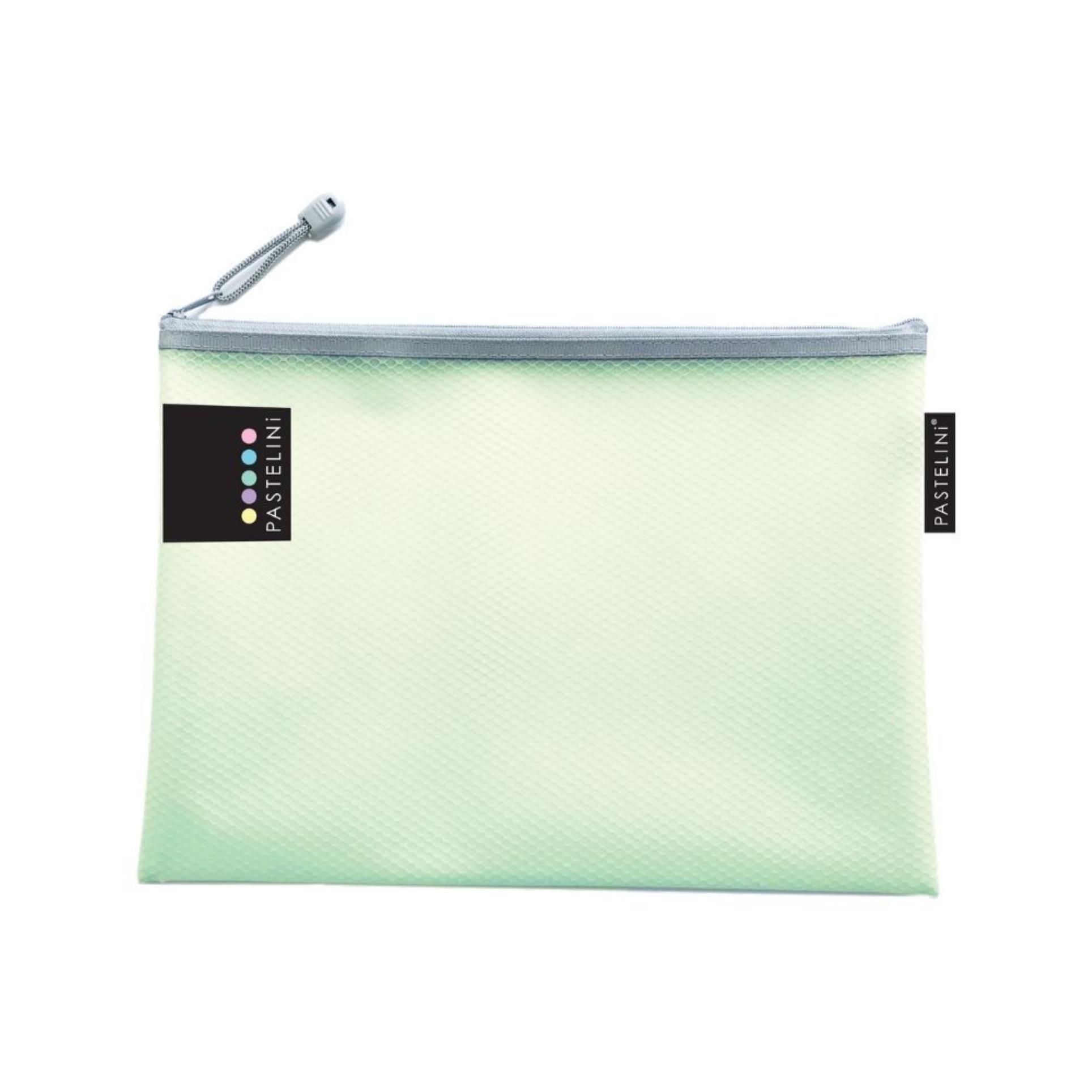 Levně Síťovaná zipová obálka Pastelini - A5, zelená