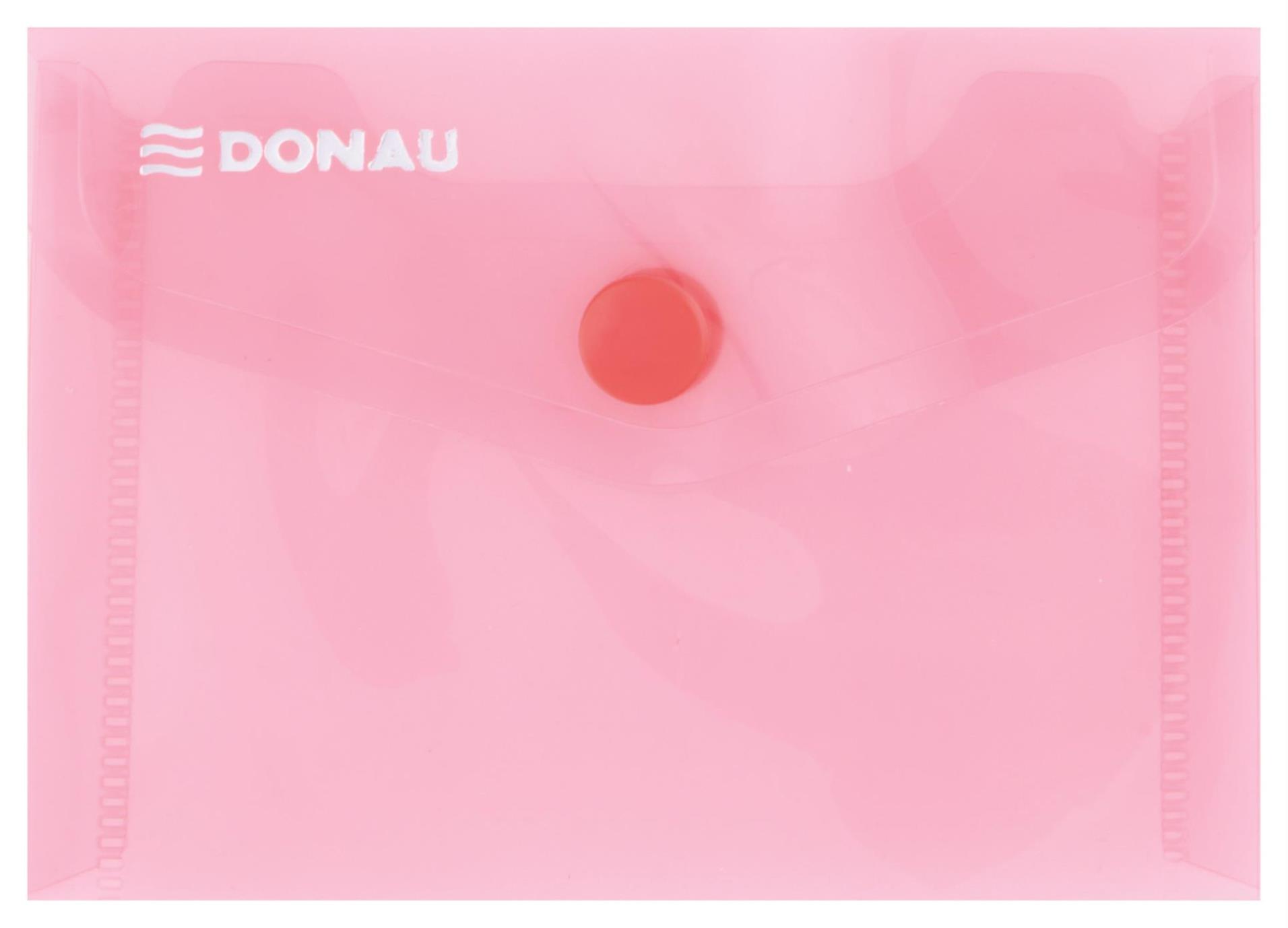 Levně Zakládací pouzdro s drukem Donau - A7, 180 mic, červené, 1 ks