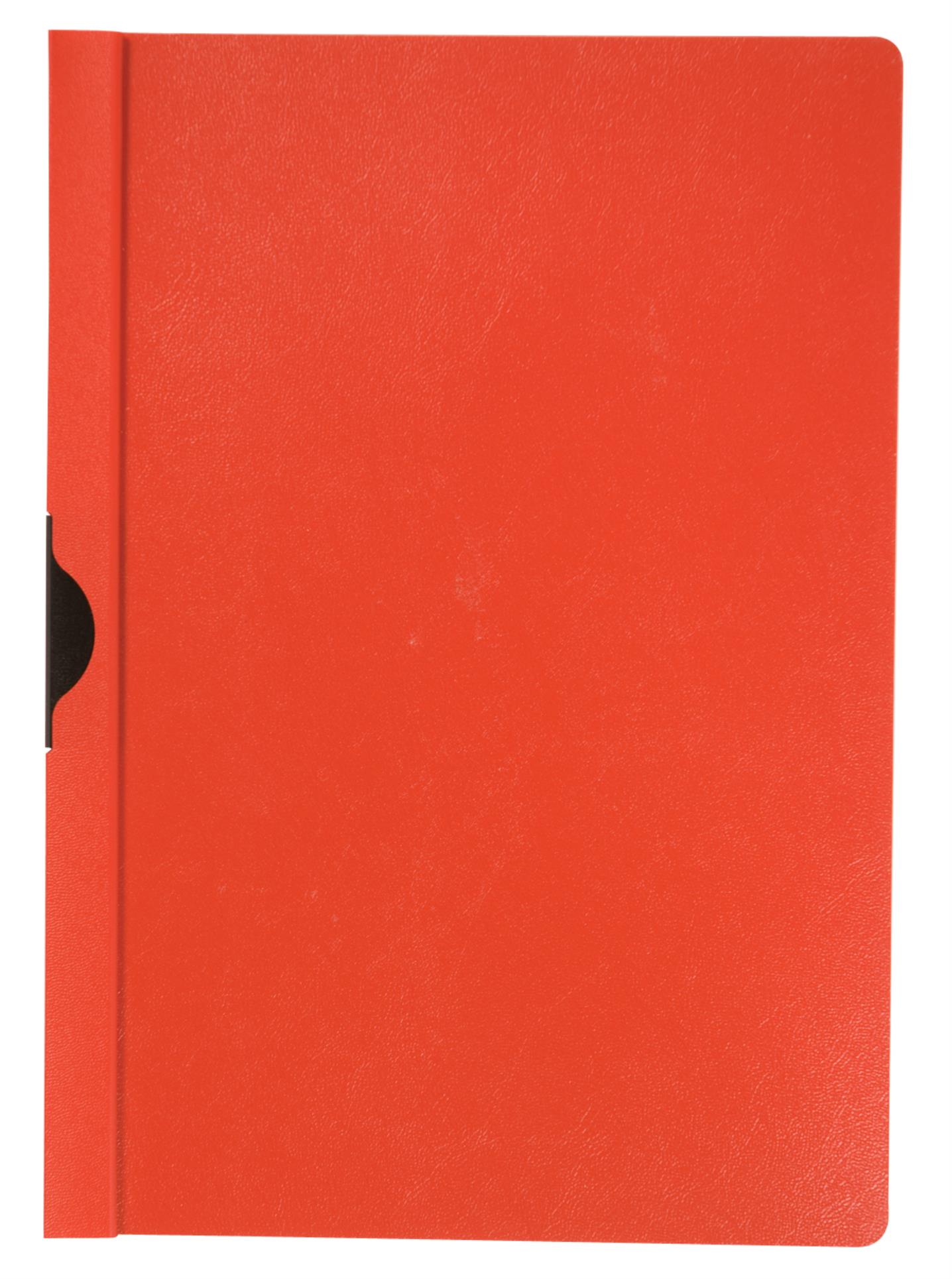 Zakládací desky s klipem Q-Connect - A4, kapacita 60 listů, červené, 25 ks