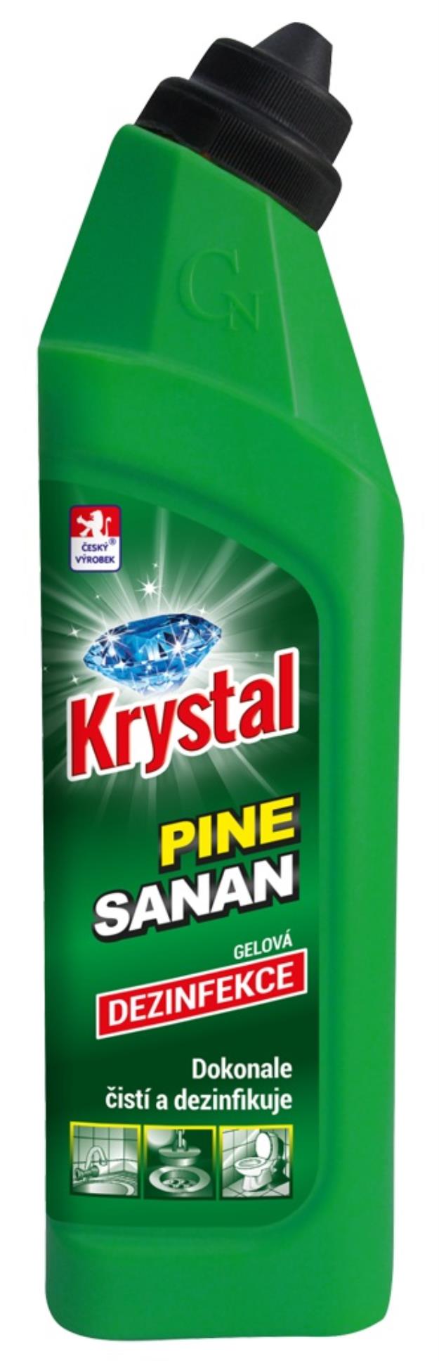 Levně Čisticí WC gel Krystal - pine sanan, 750 ml