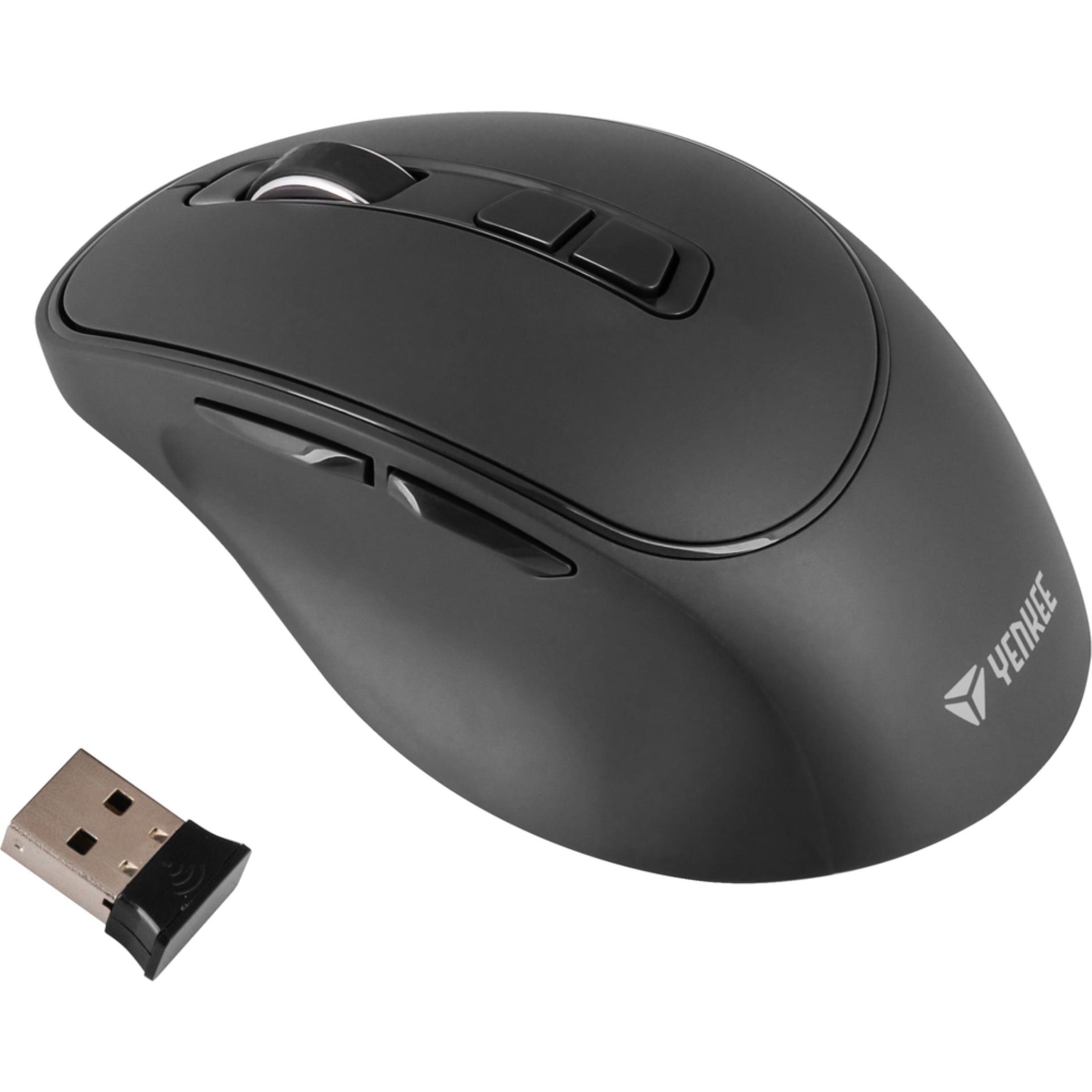 Bezdrátová myš YENKEE SLIDER - USB, černá