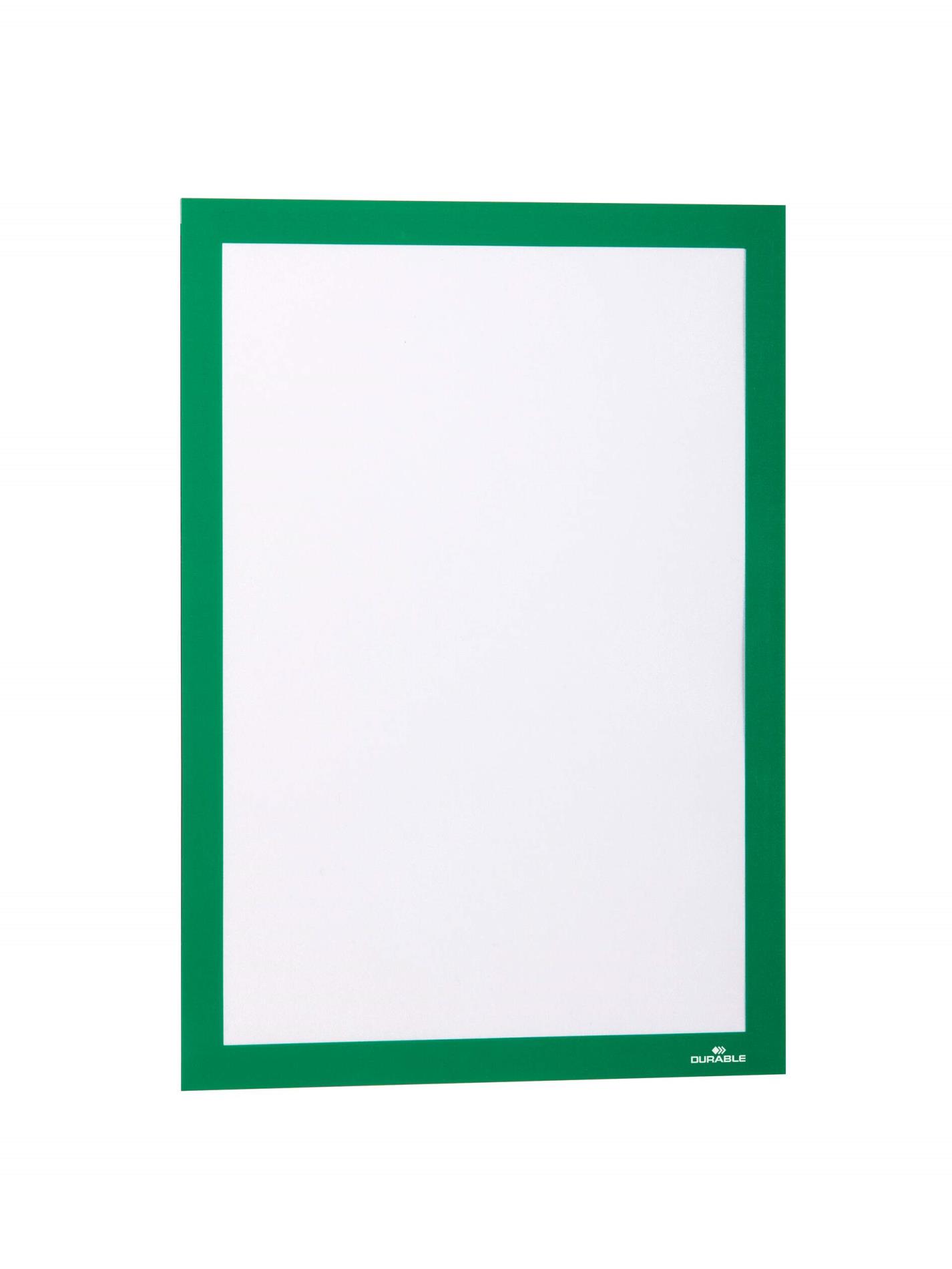 Durable Samolepicí rámečky Duraframe, A4, zelené, 2 ks