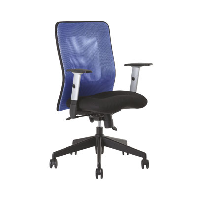 Levně Office Pro Židle kancelářská Mauritia synchro, modrá