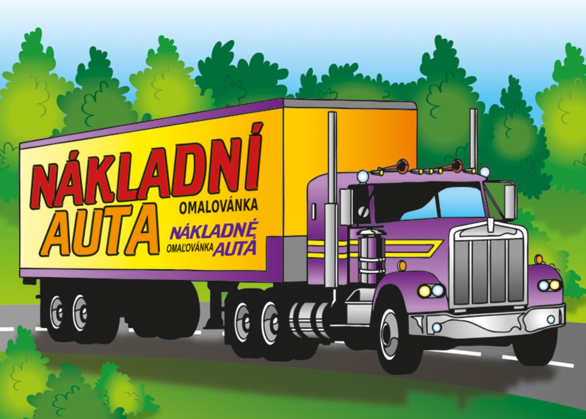 Omalovánky A5 - Nákladní auta