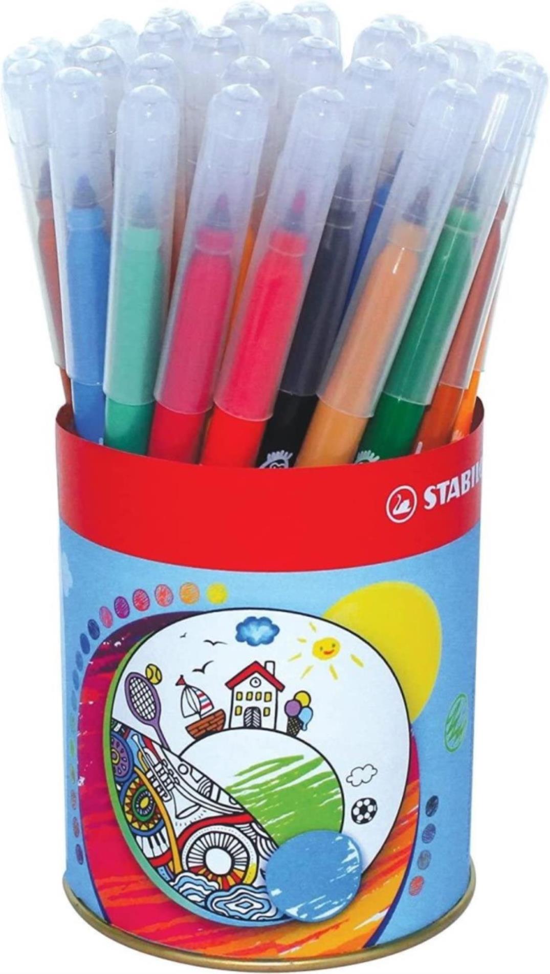 Fixy STABILO Trio A-Z - 36 ks (plechová dóza)