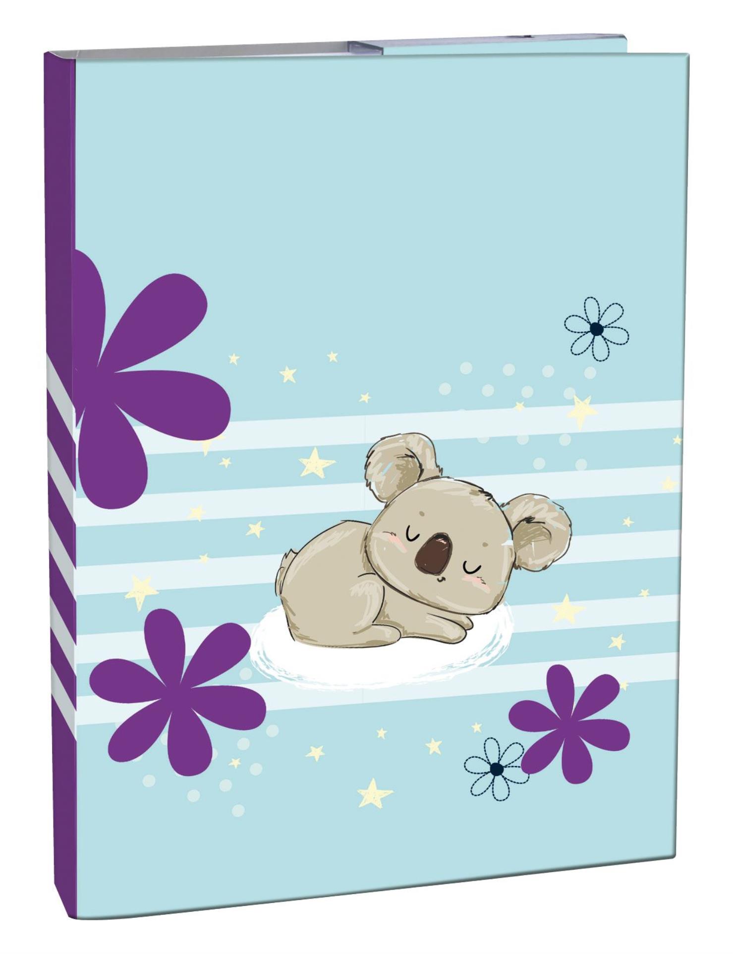 Box na sešity A4 - s gumou, Lazy Koala