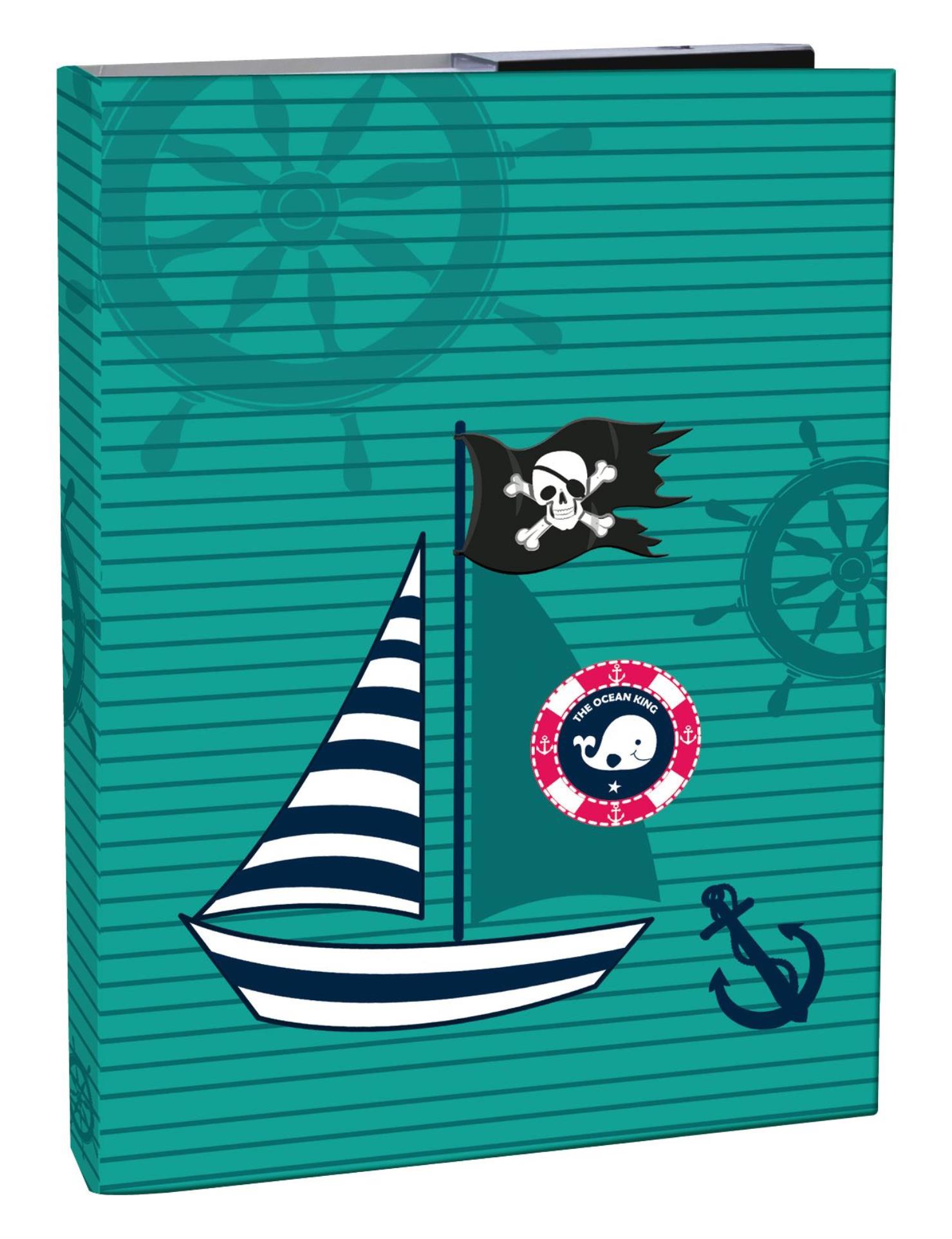 Helma 365 Box na sešity A4 - s gumou, Ocean Pirate