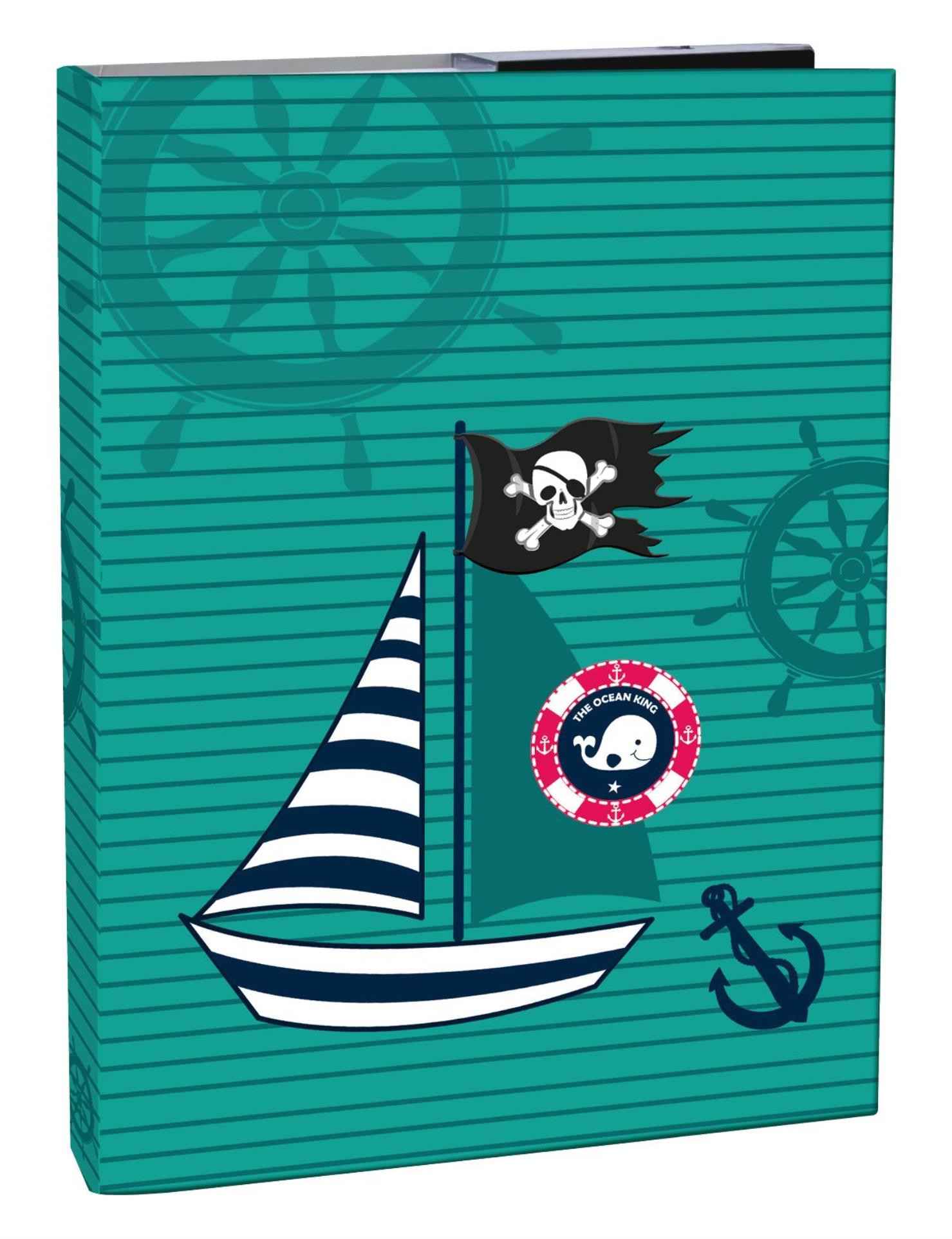 Box na sešity A4 - s gumou, Ocean Pirate