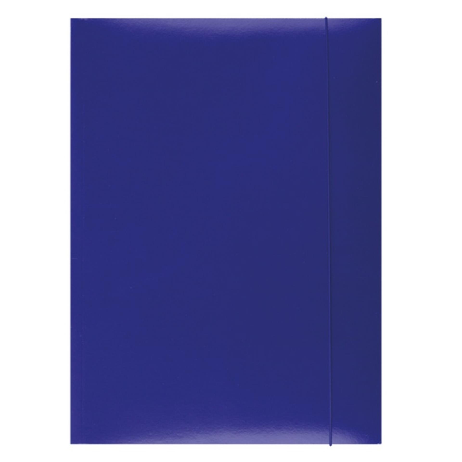 OFFICE products Desky papírové s gumičkou A4, modré