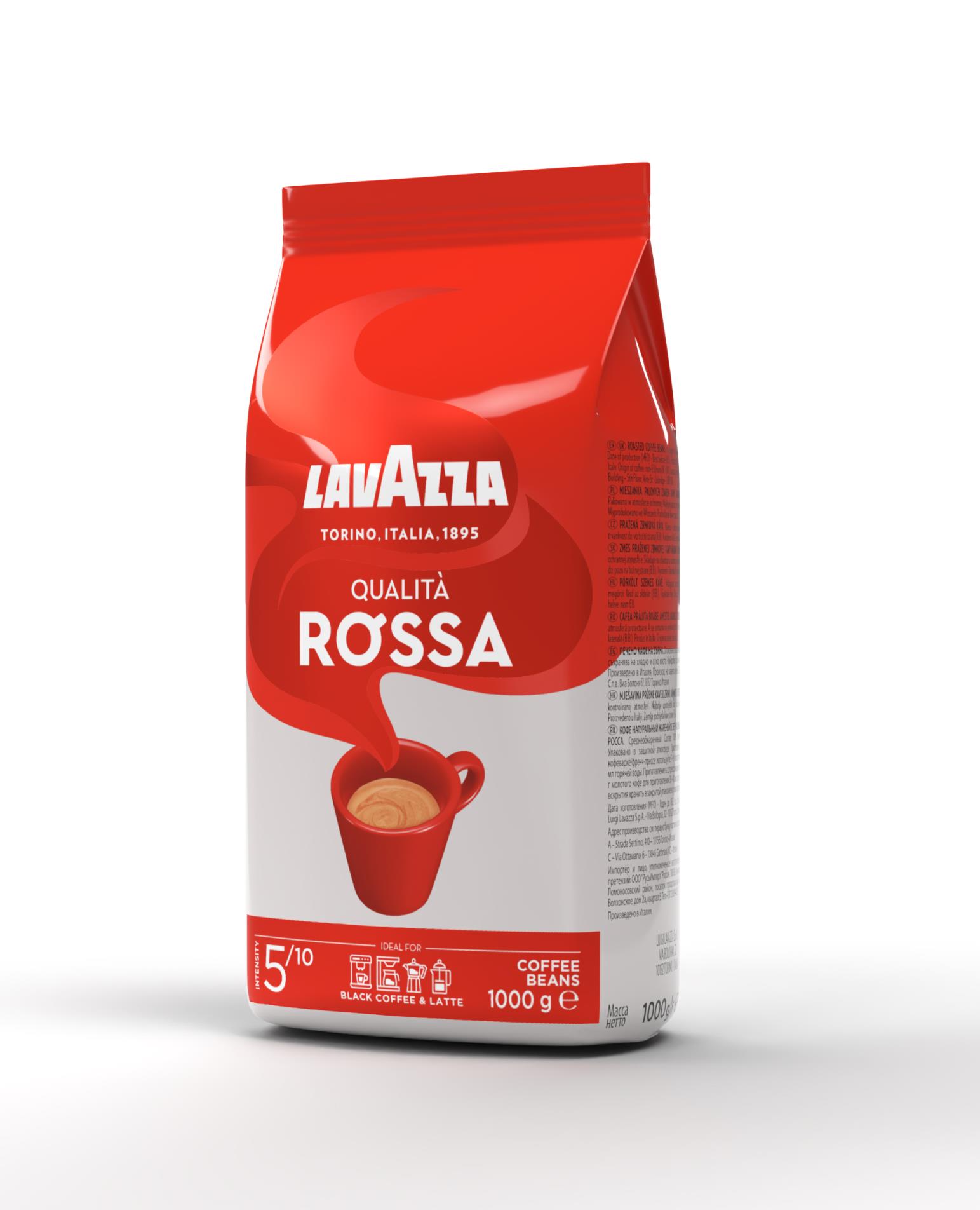Levně Zrnková káva Lavazza Qualitá Rossa - 1 kg